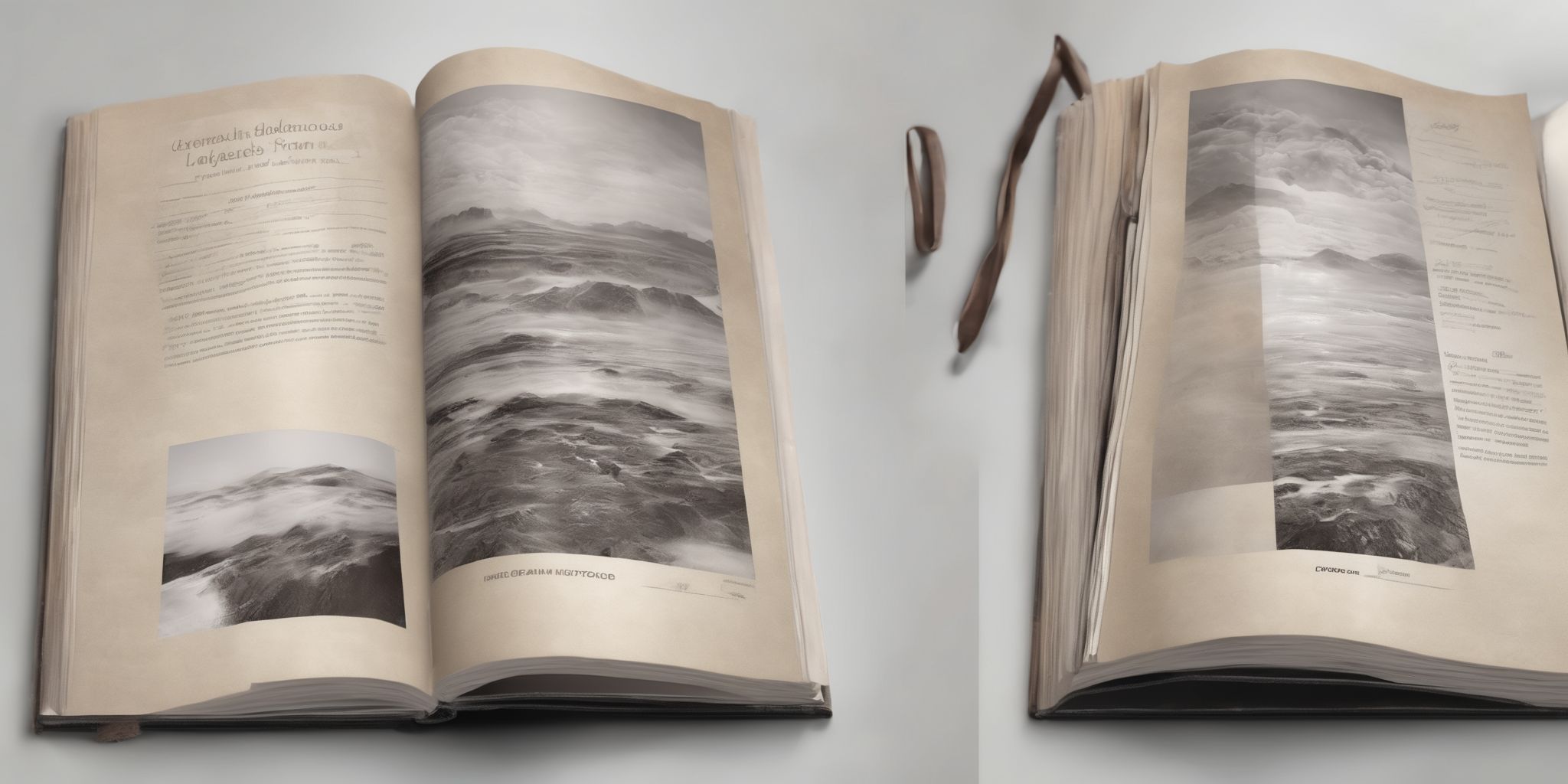 Handbook  in realistic, photographic style