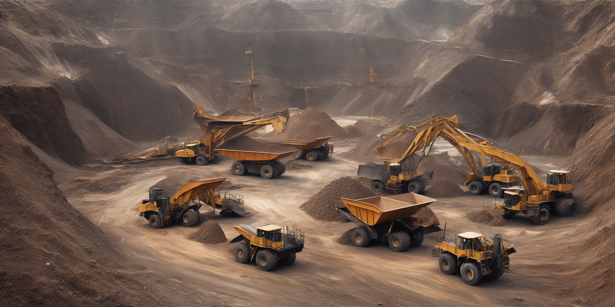 Mining industry  in realistic, photographic style