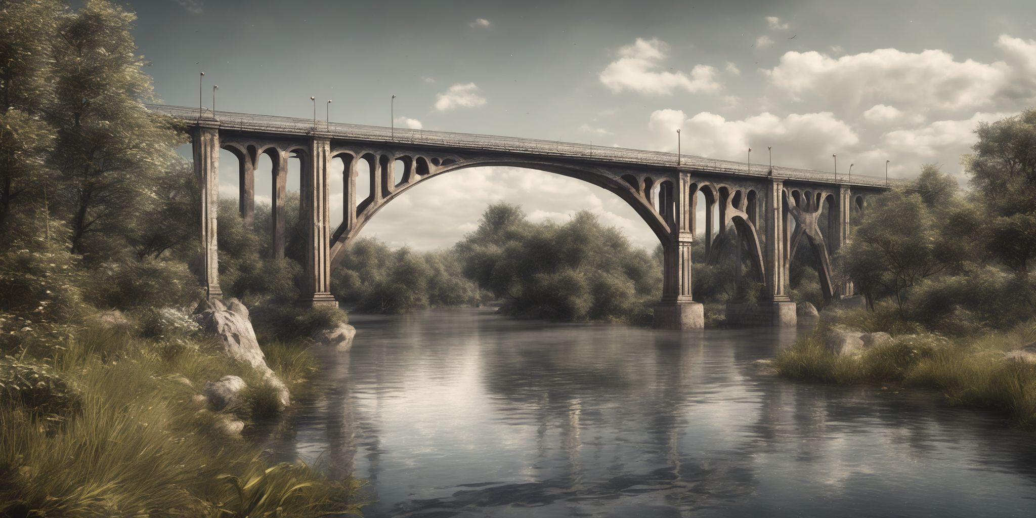 Bridge  in realistic, photographic style