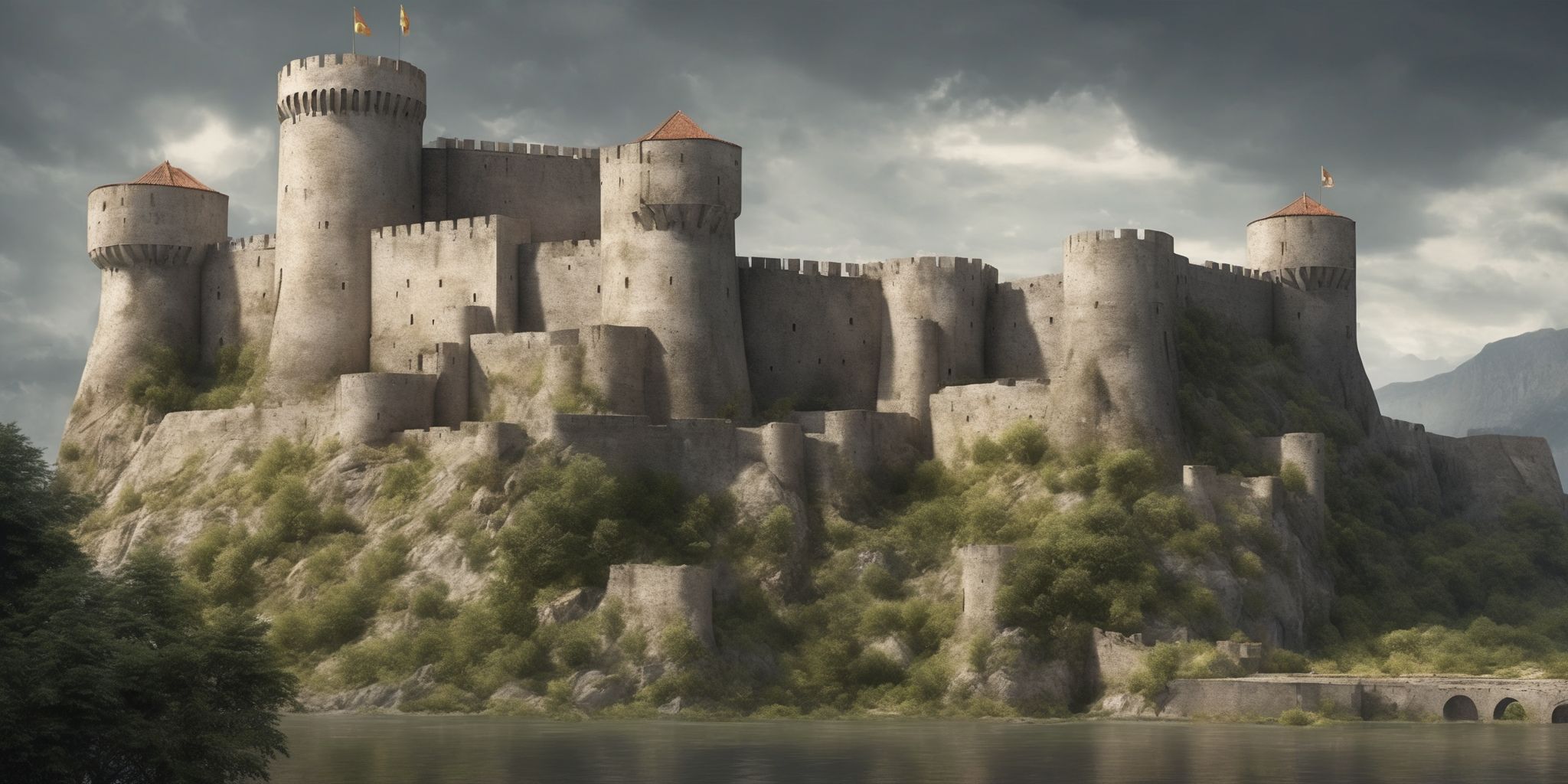 Fortress  in realistic, photographic style