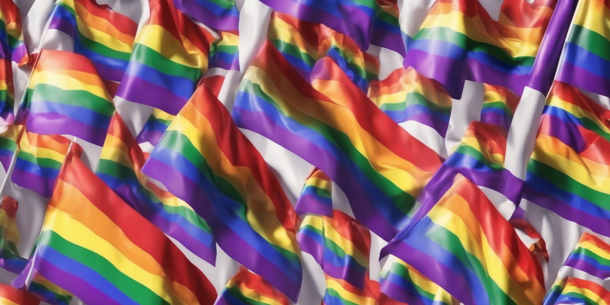 Pride flag  in realistic, photographic style