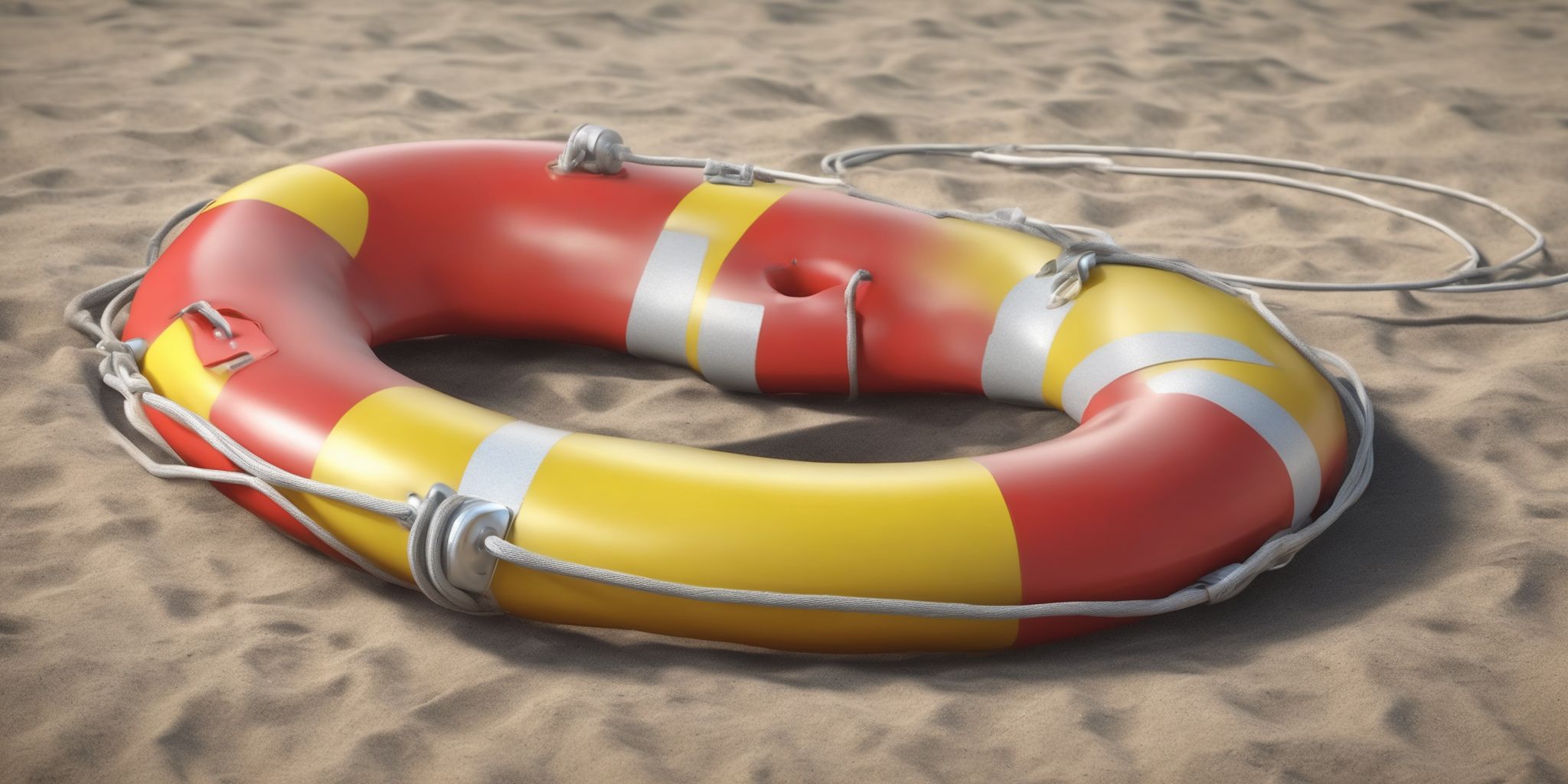 Lifesaver  in realistic, photographic style
