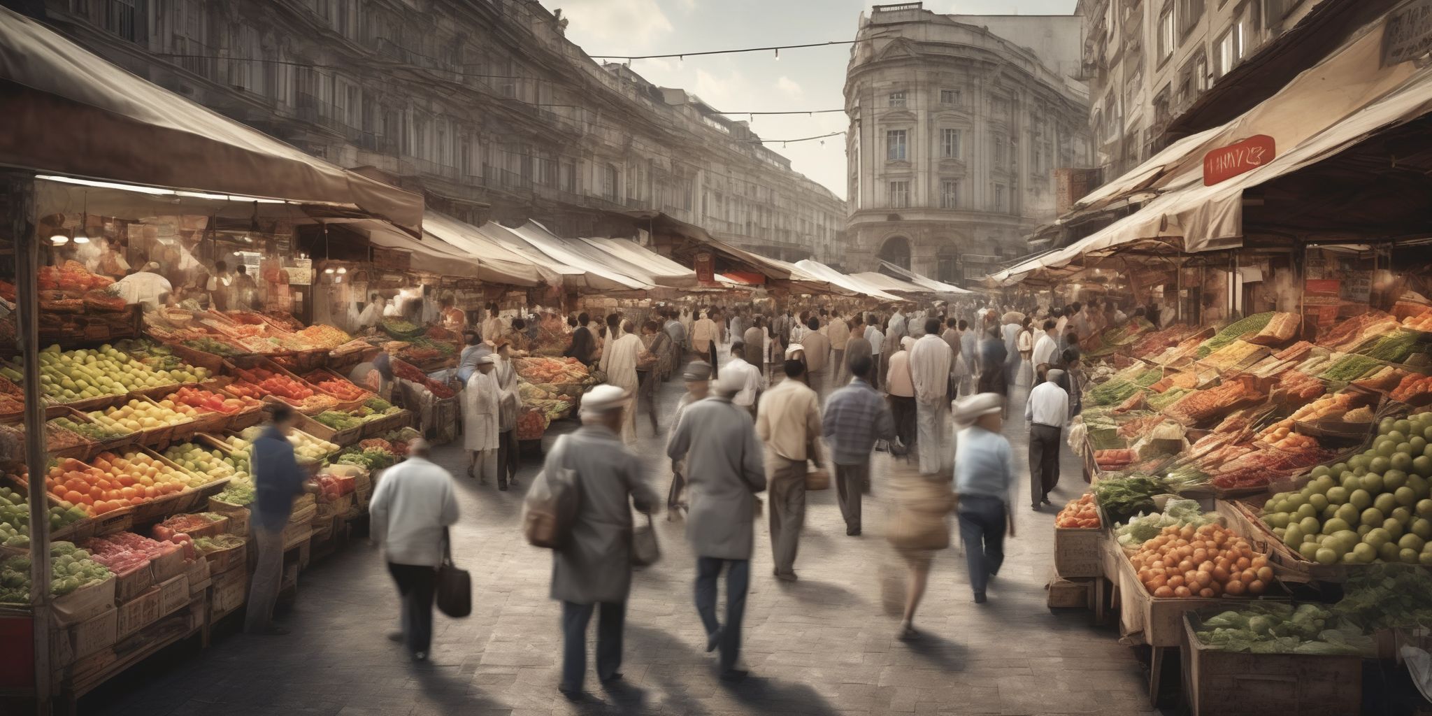 Market segment  in realistic, photographic style