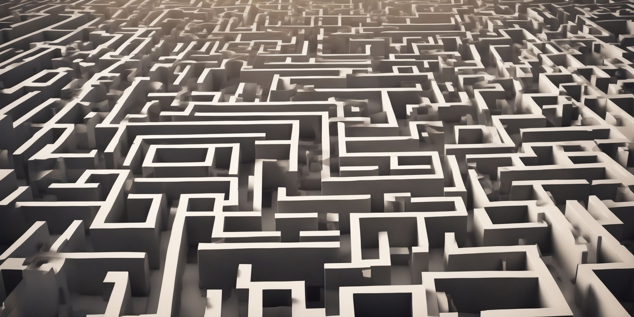 Maze  in realistic, photographic style