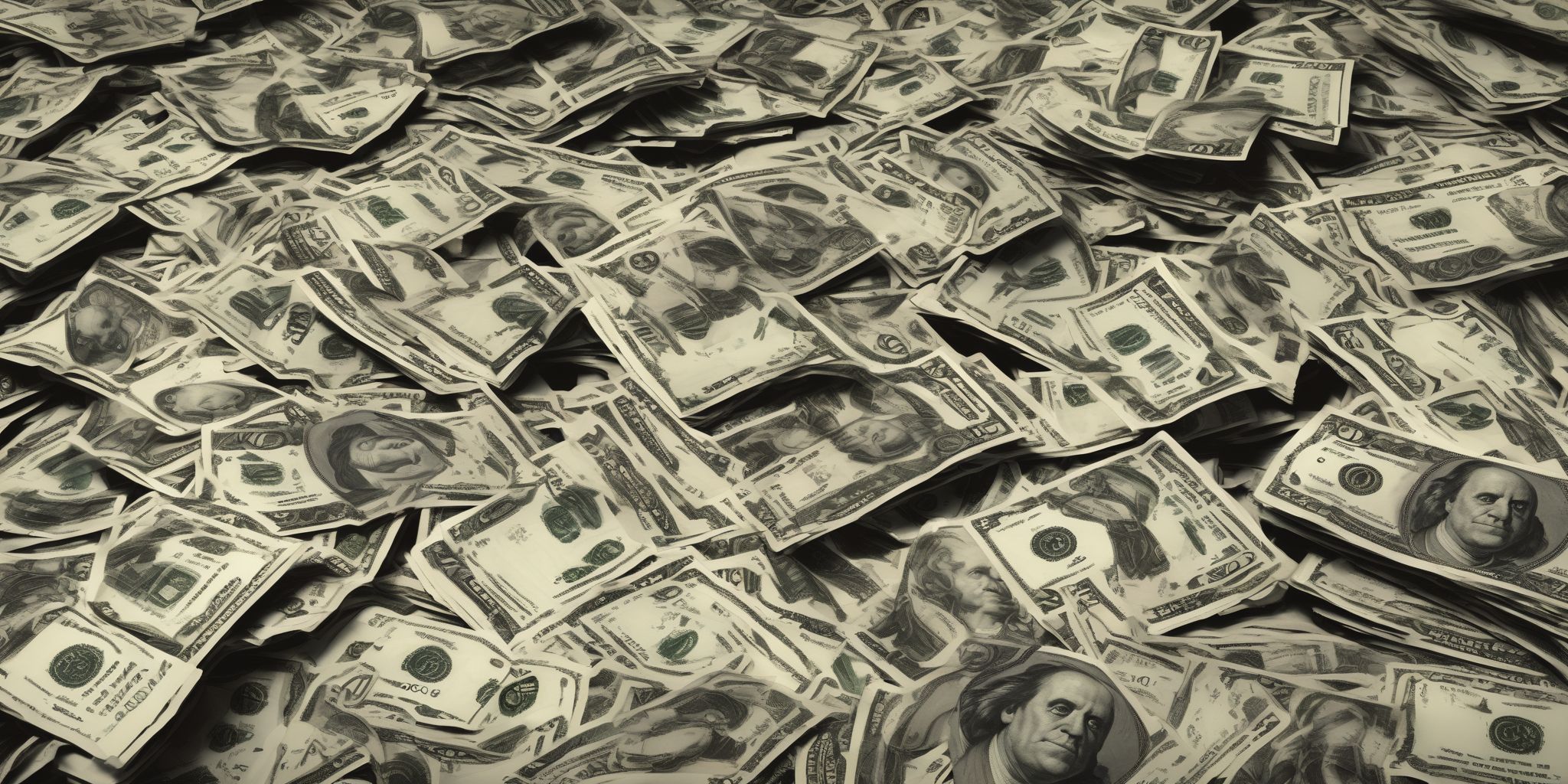 Cash  in realistic, photographic style