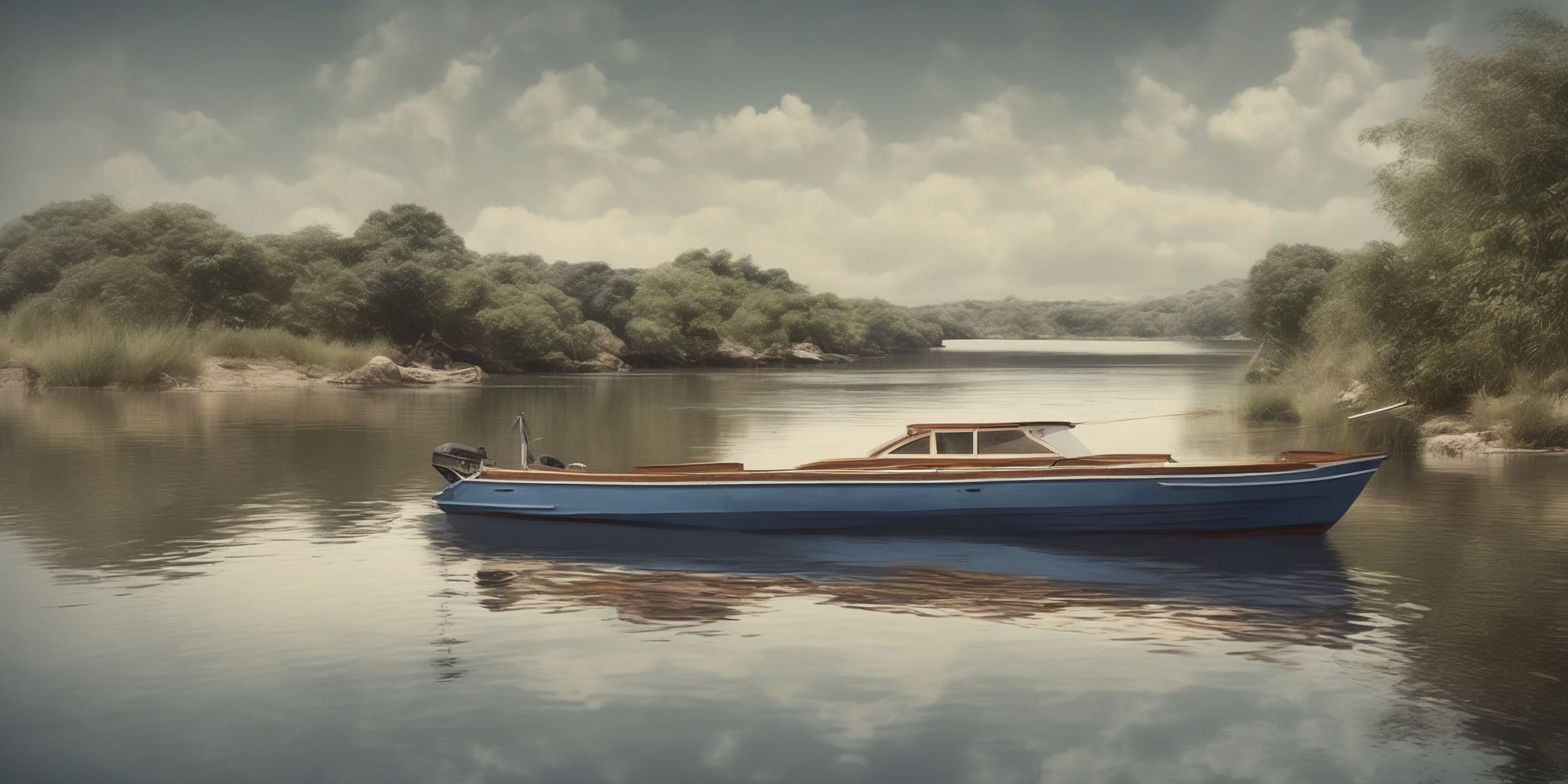 Boat  in realistic, photographic style