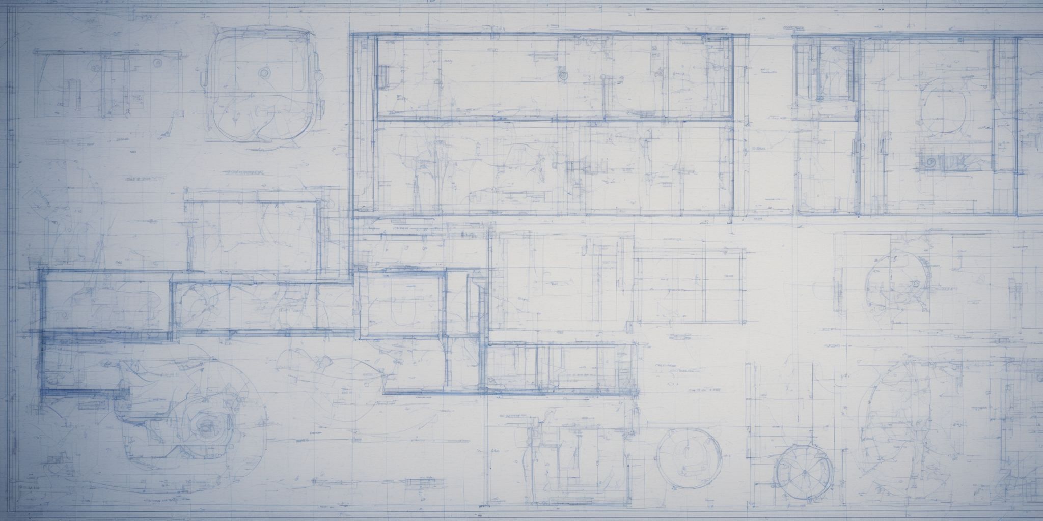 Blueprint  in realistic, photographic style