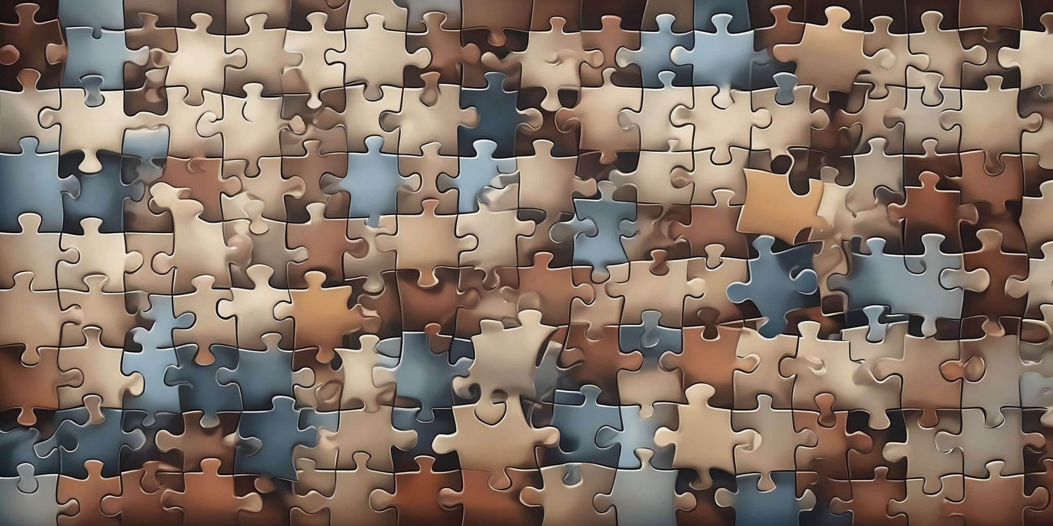 Puzzle  in realistic, photographic style