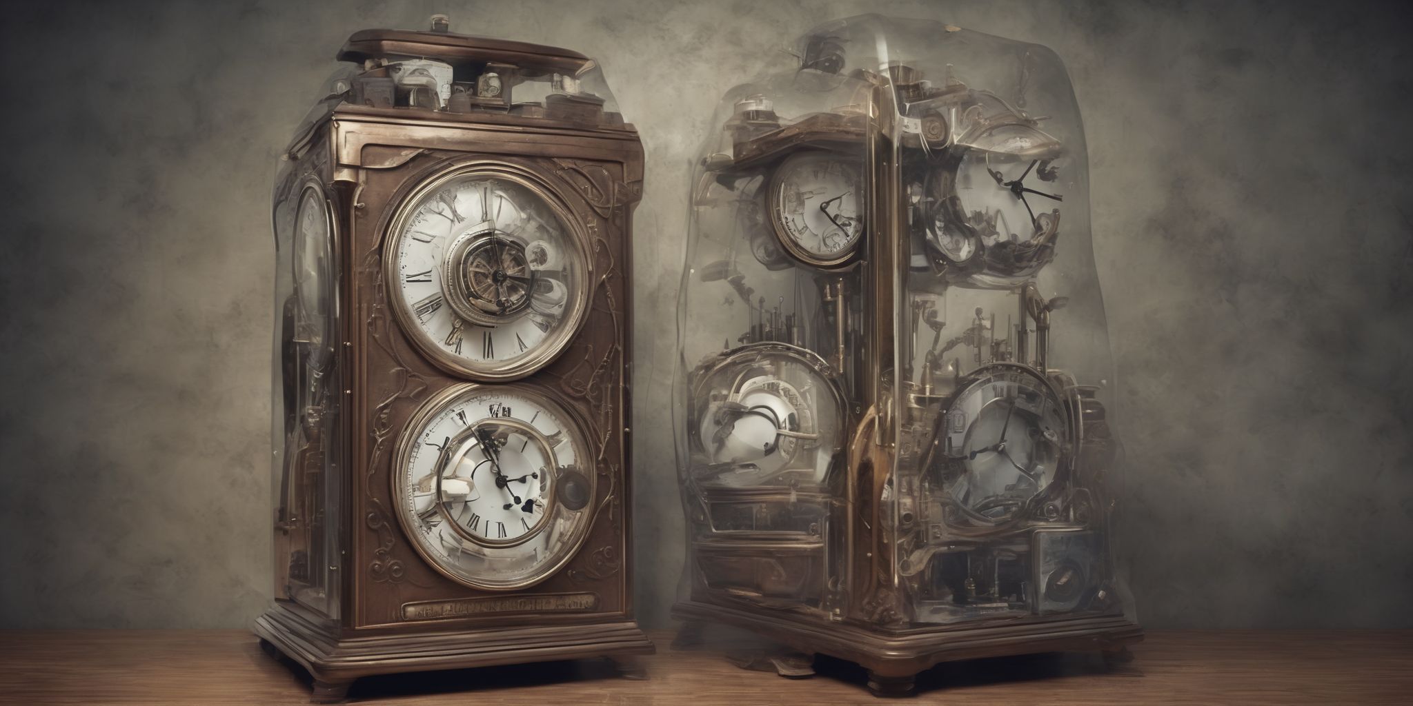 Time machine  in realistic, photographic style