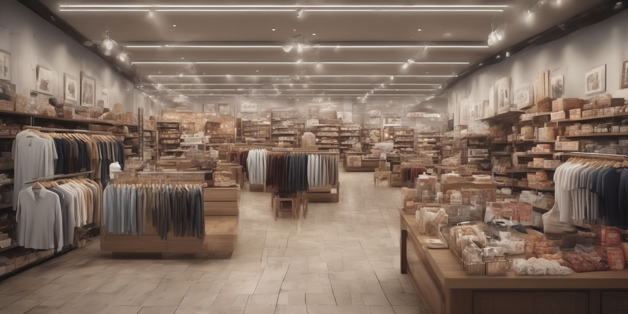 Retail  in realistic, photographic style