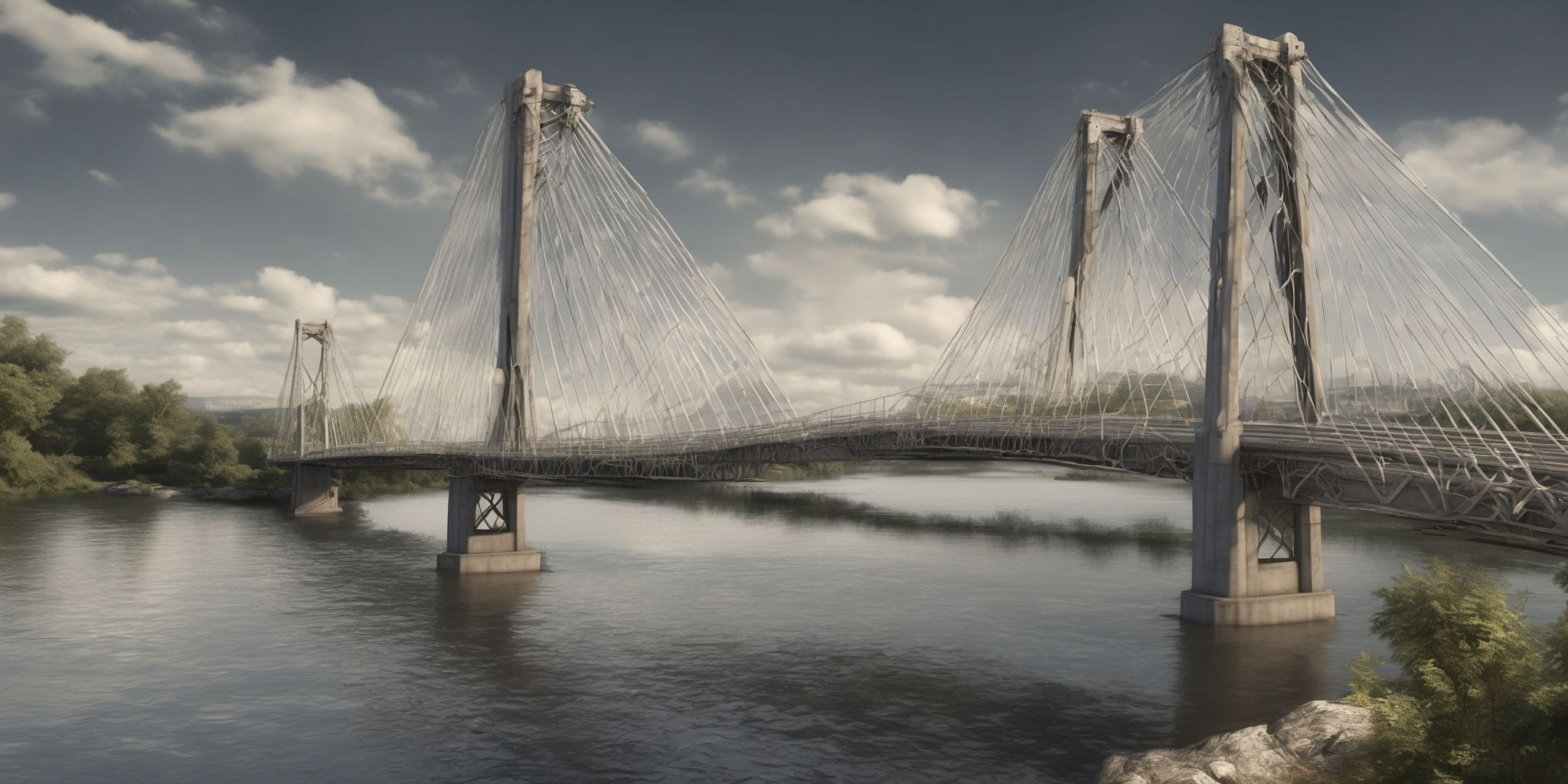 Bridge  in realistic, photographic style