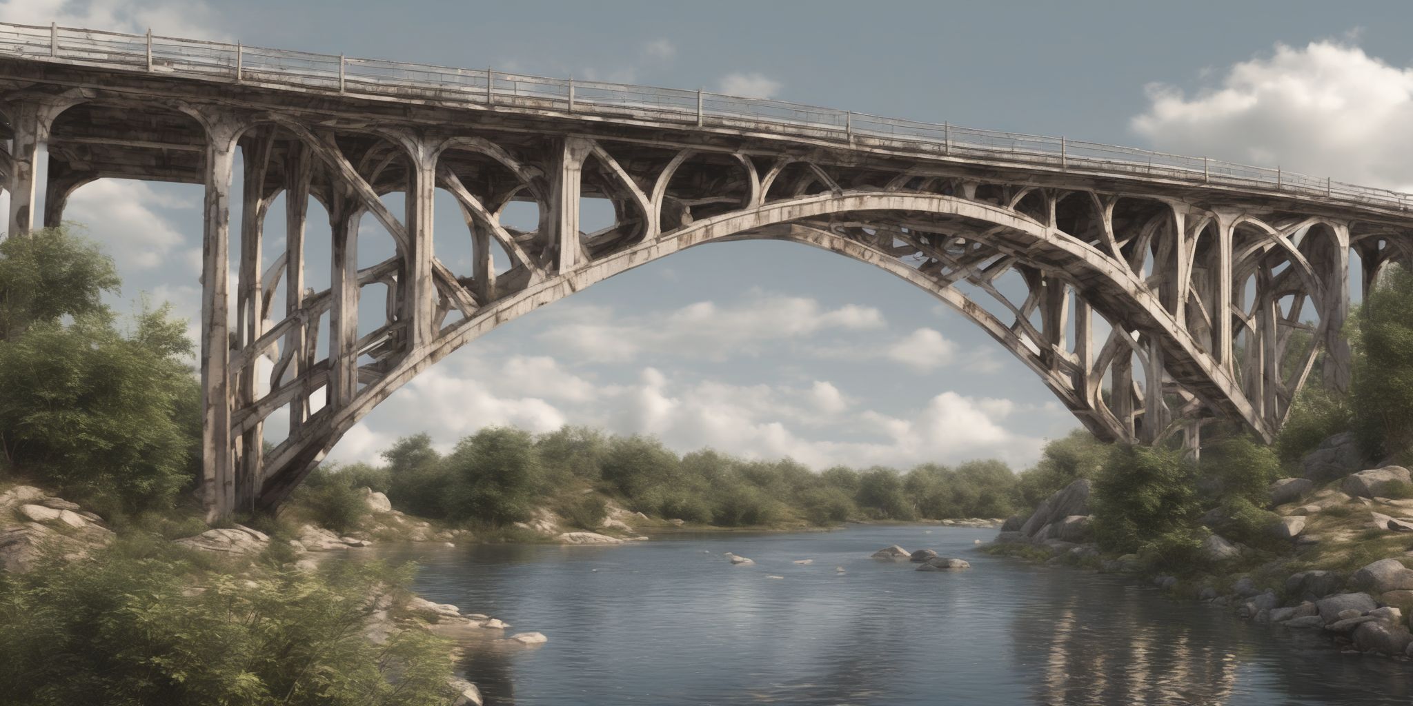 Bridge  in realistic, photographic style