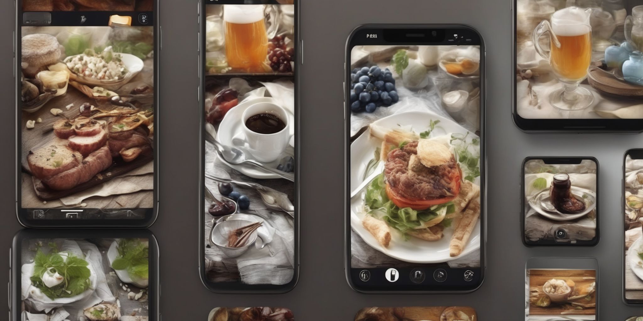 Apps  in realistic, photographic style
