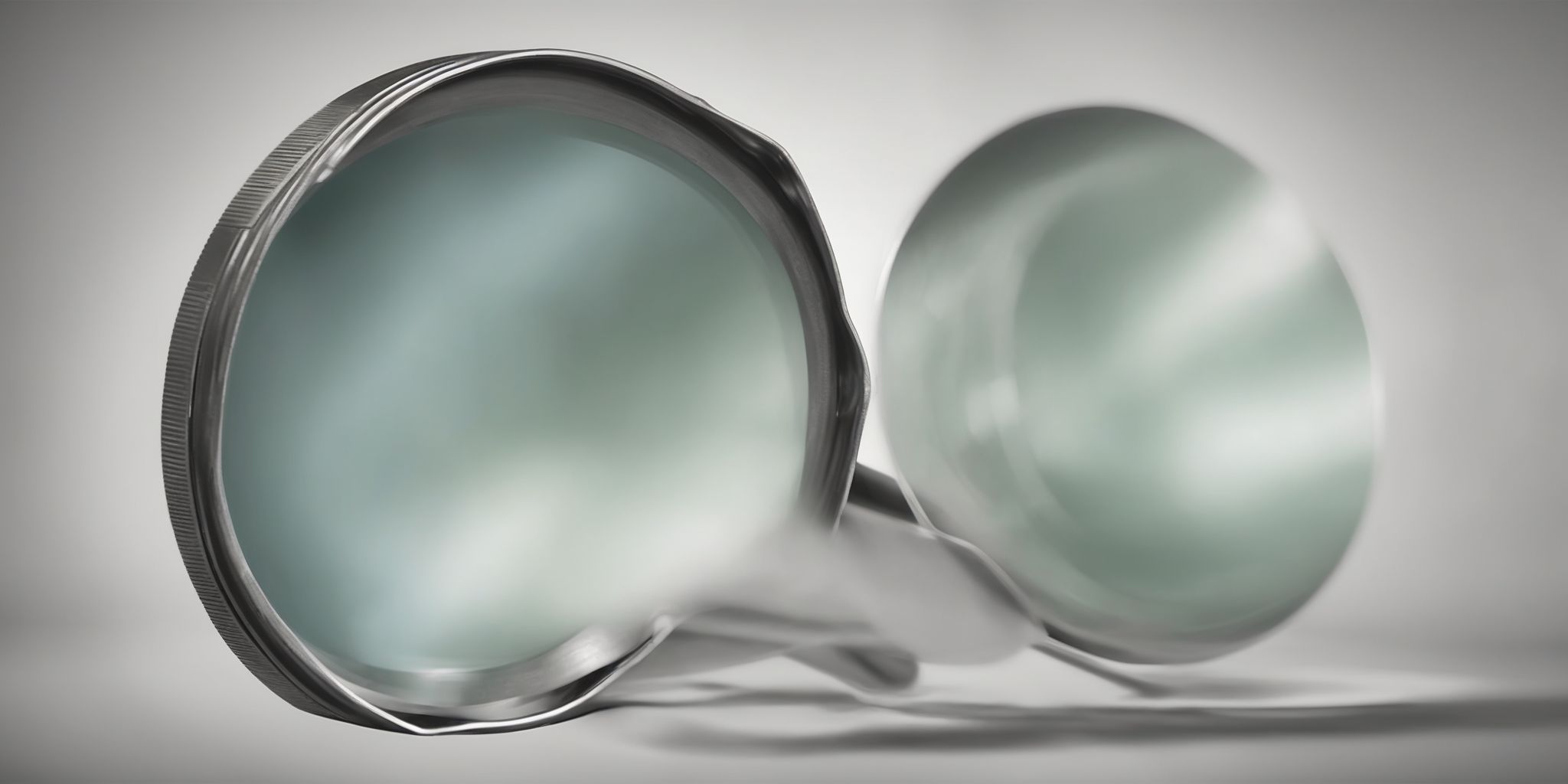 Magnifying glass  in realistic, photographic style