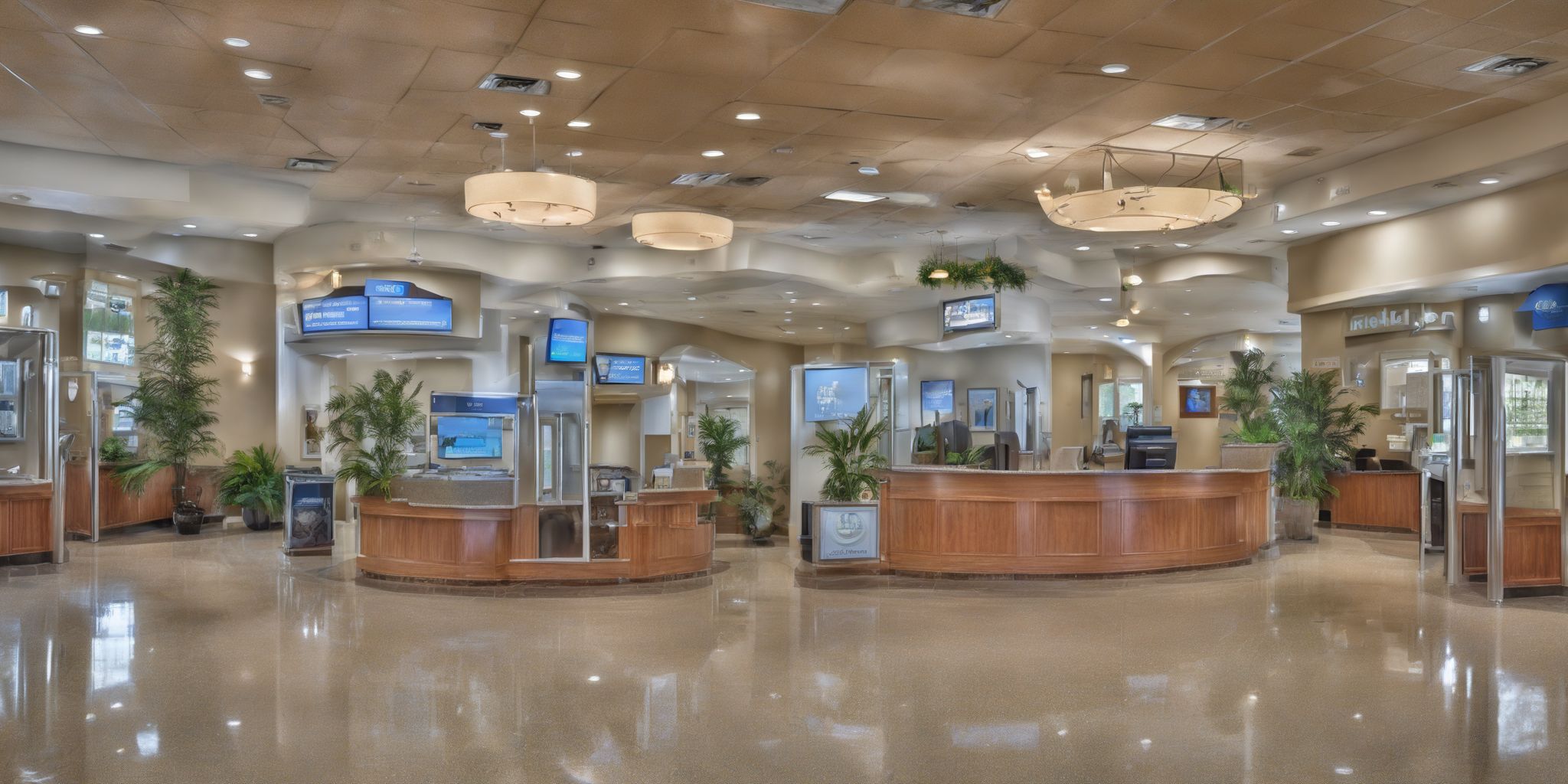 Credit Unions Tampa: Oasis  in realistic, photographic style