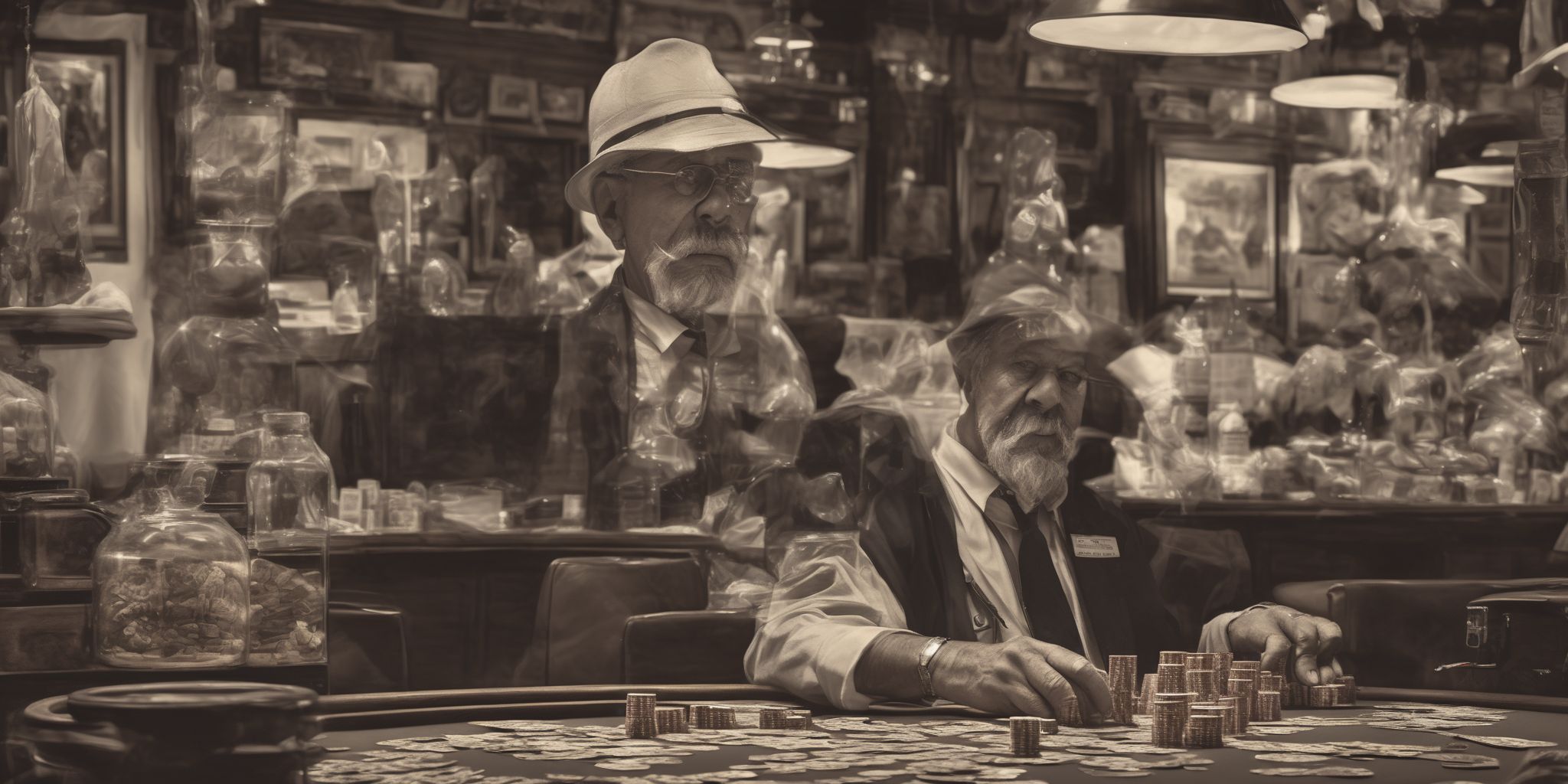 Dealer  in realistic, photographic style