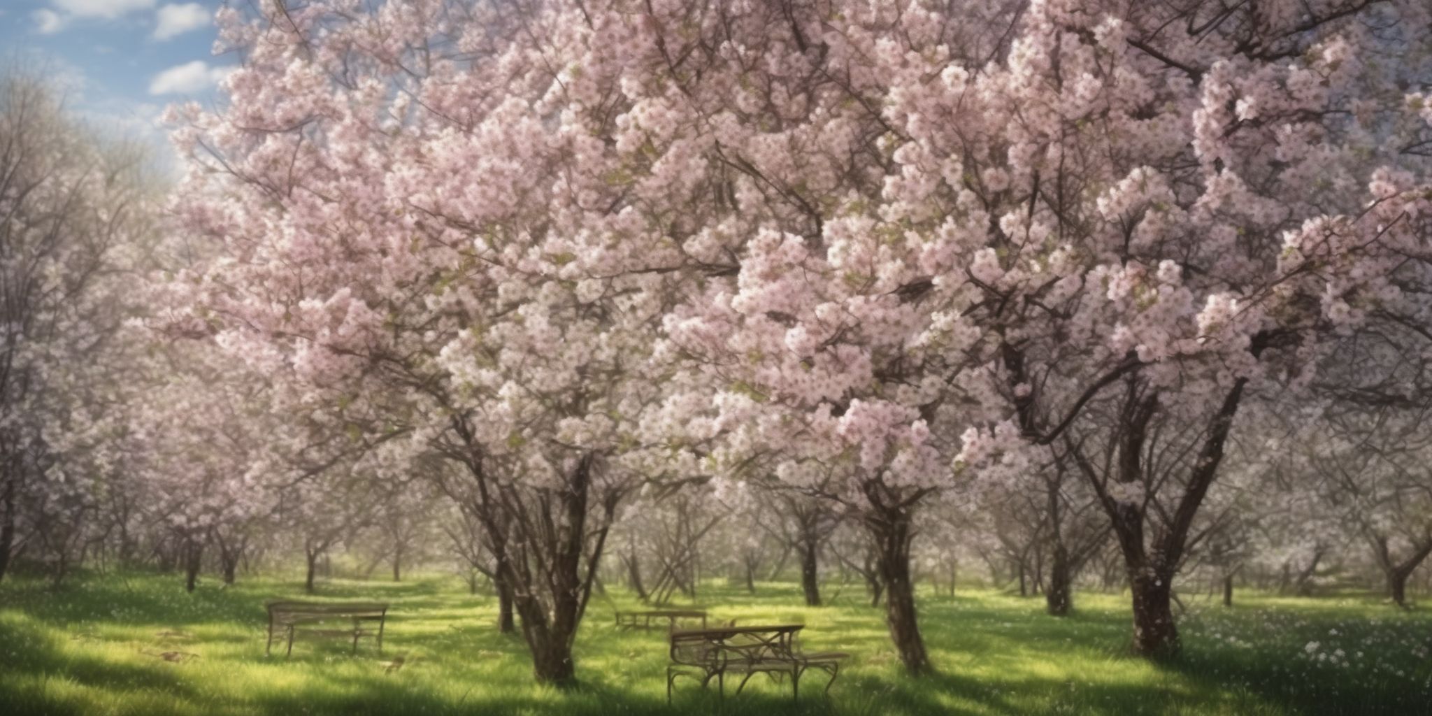 Spring  in realistic, photographic style