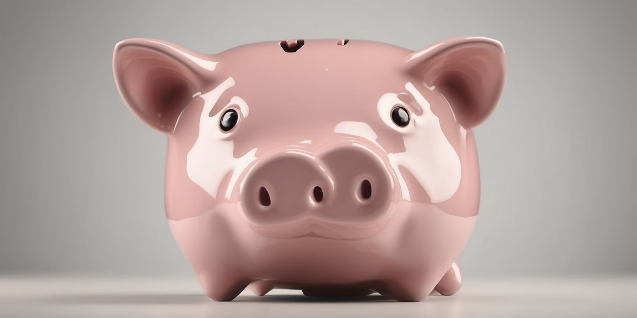 Piggy bank  in realistic, photographic style