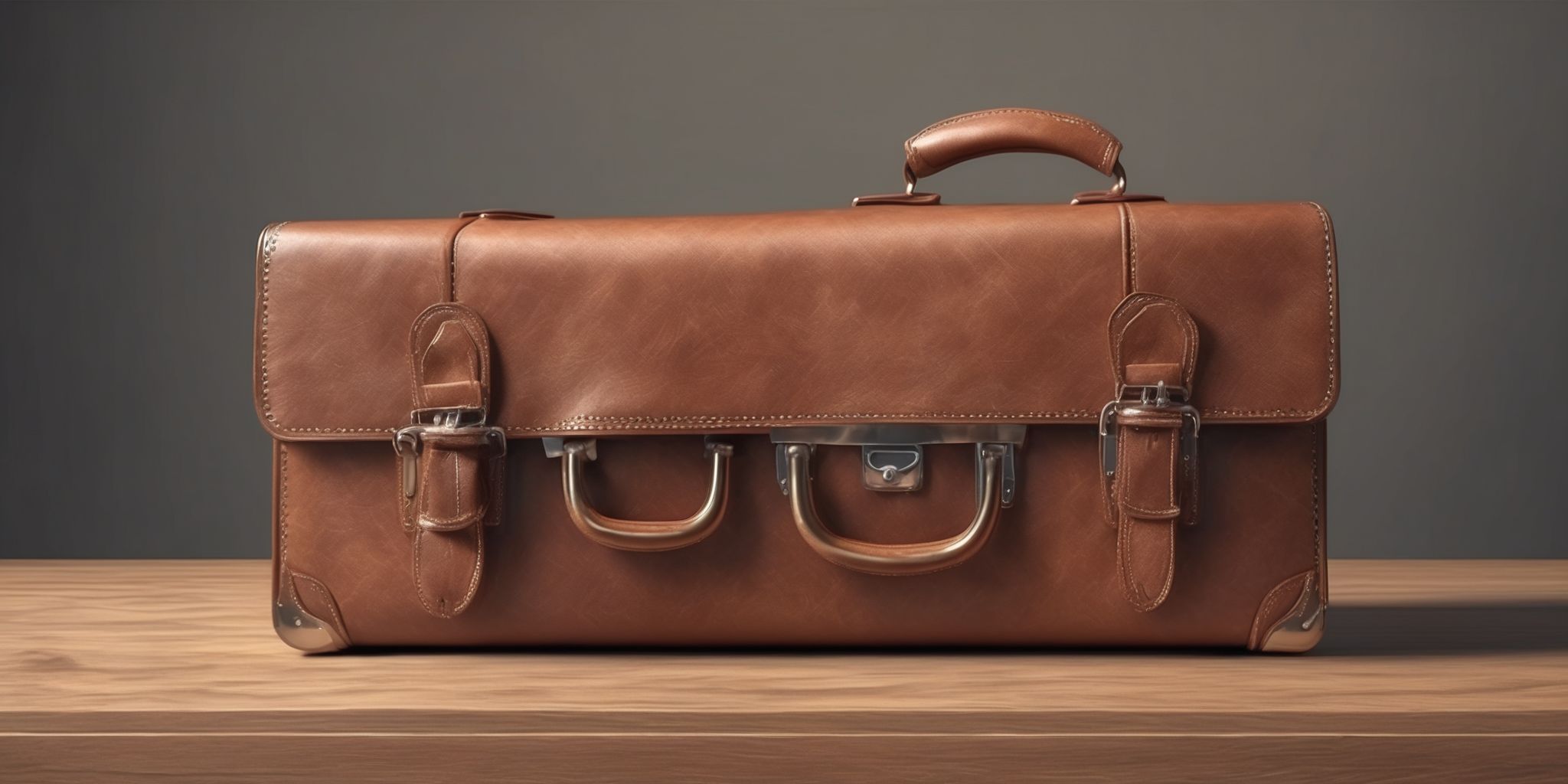 Briefcase  in realistic, photographic style