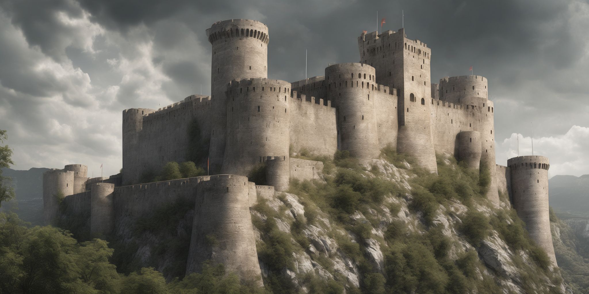 Fortress  in realistic, photographic style