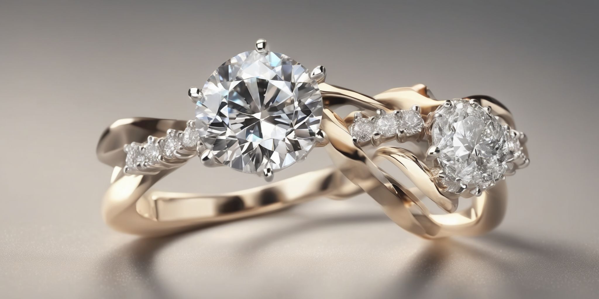 Diamond ring  in realistic, photographic style