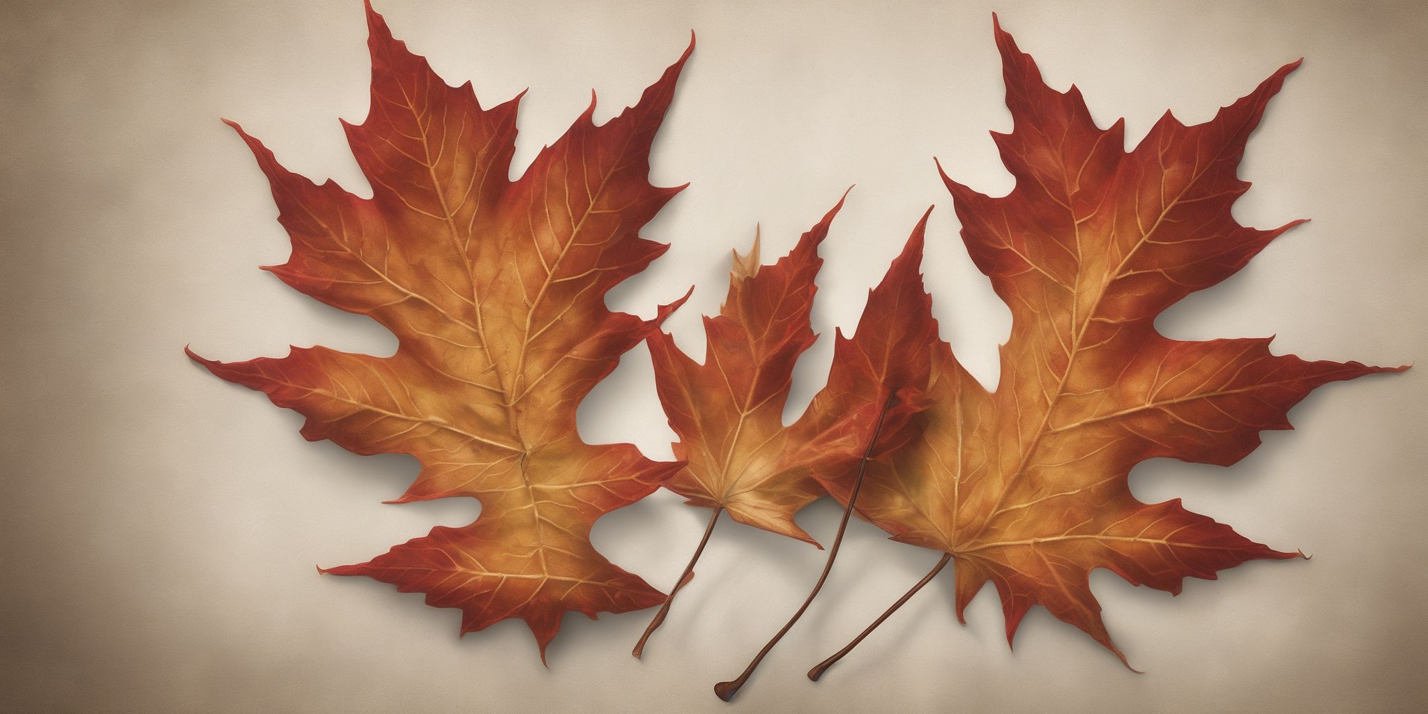 Maple leaf  in realistic, photographic style