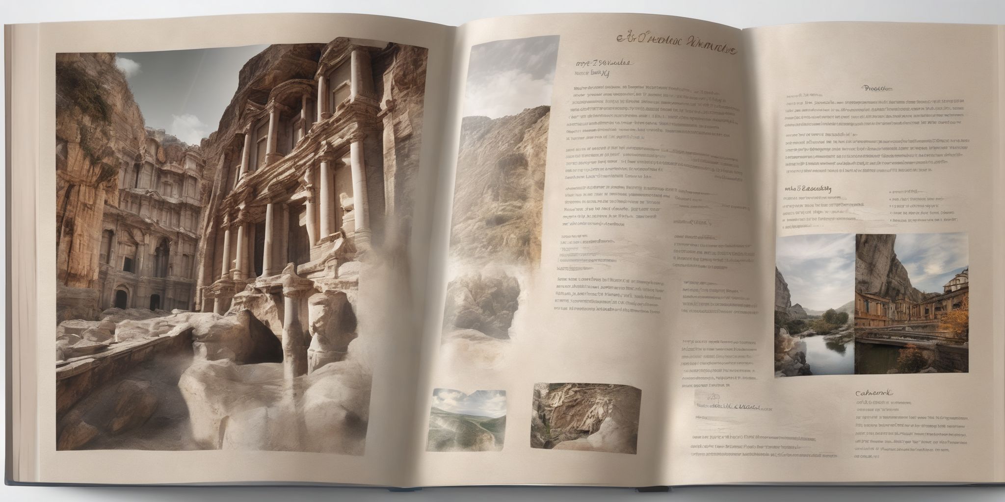 Guidebook  in realistic, photographic style