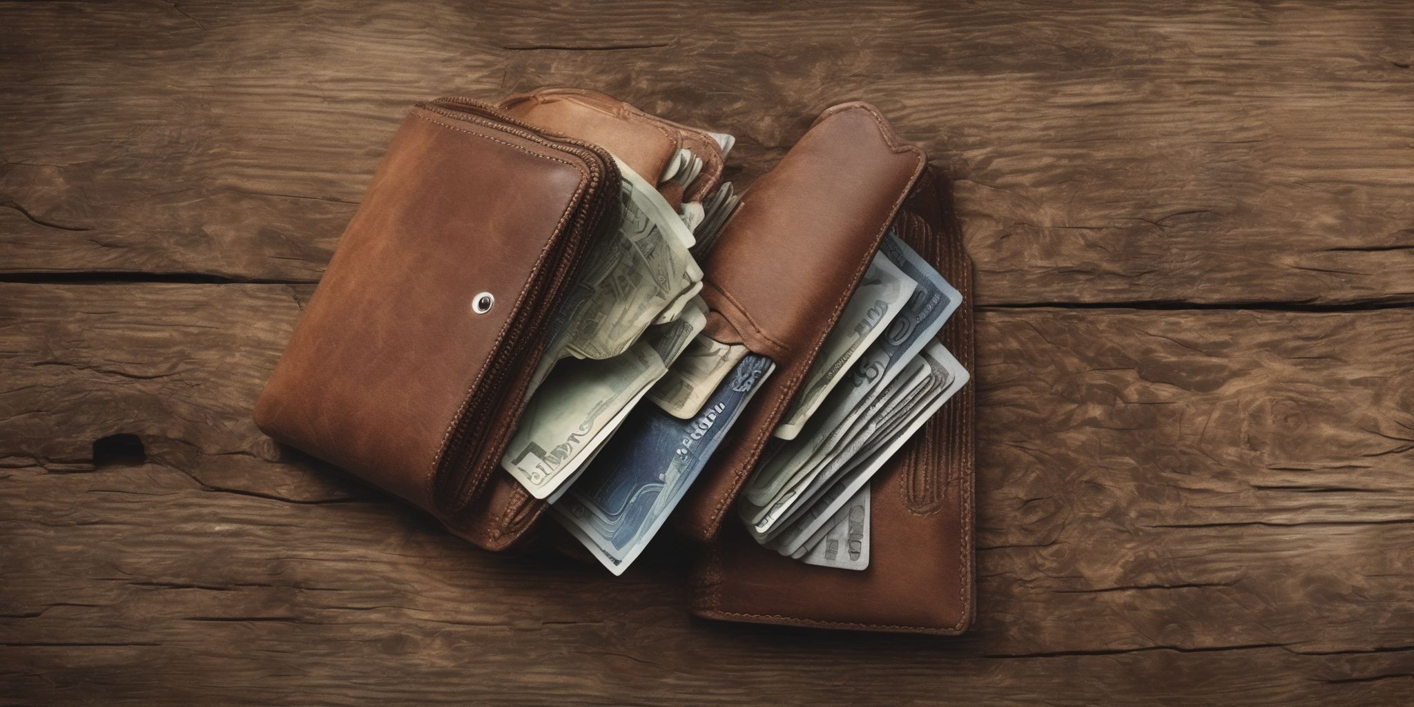 Wallet  in realistic, photographic style