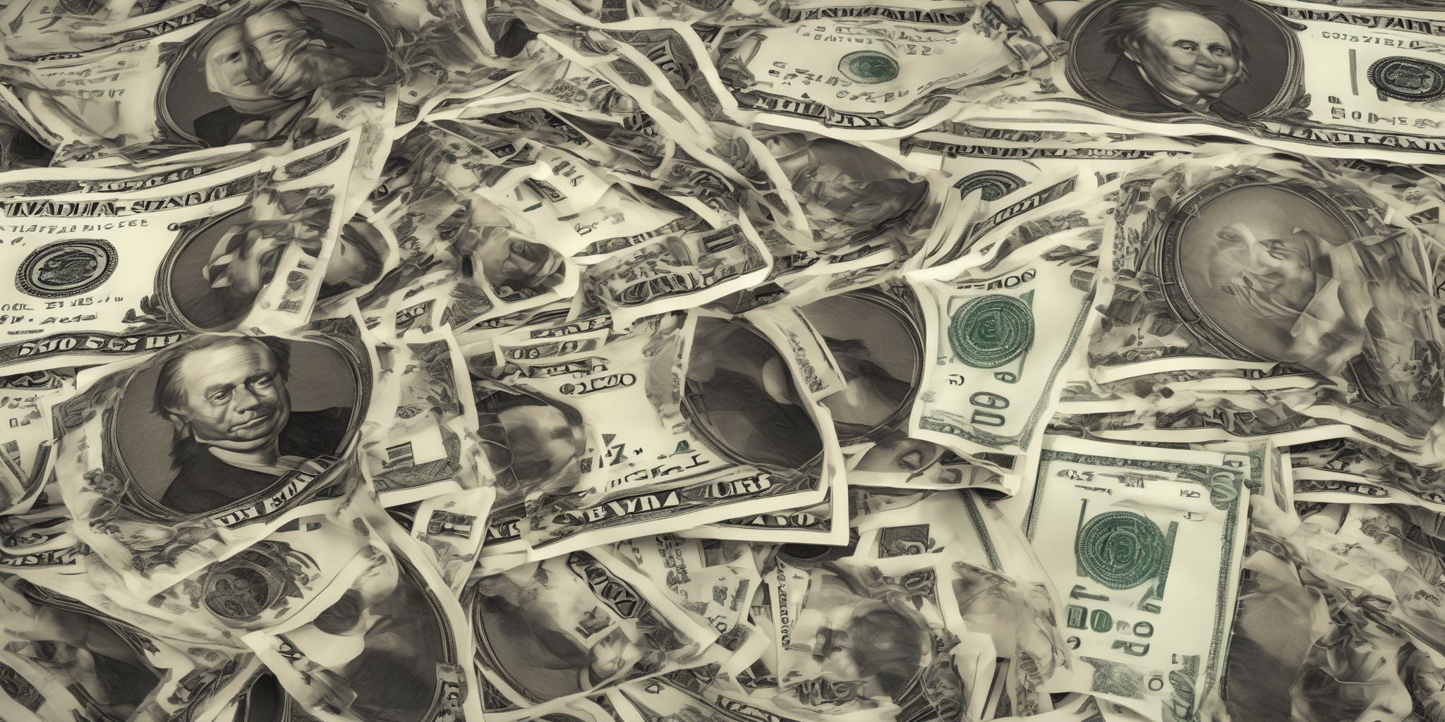 Cash  in realistic, photographic style