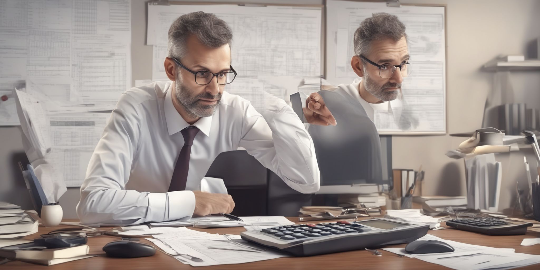 Accountant  in realistic, photographic style