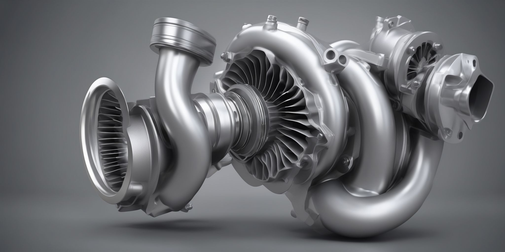 Turbocharger  in realistic, photographic style