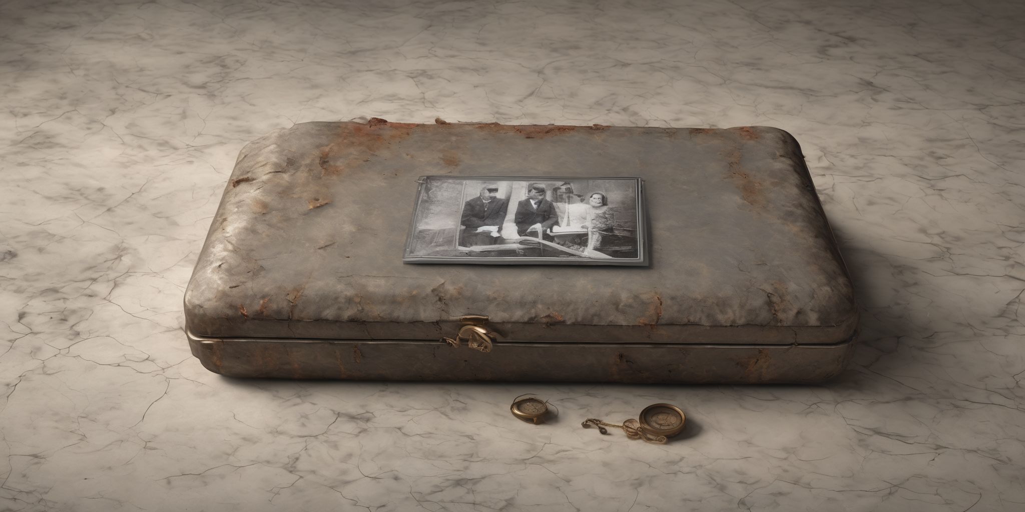 Time capsule  in realistic, photographic style