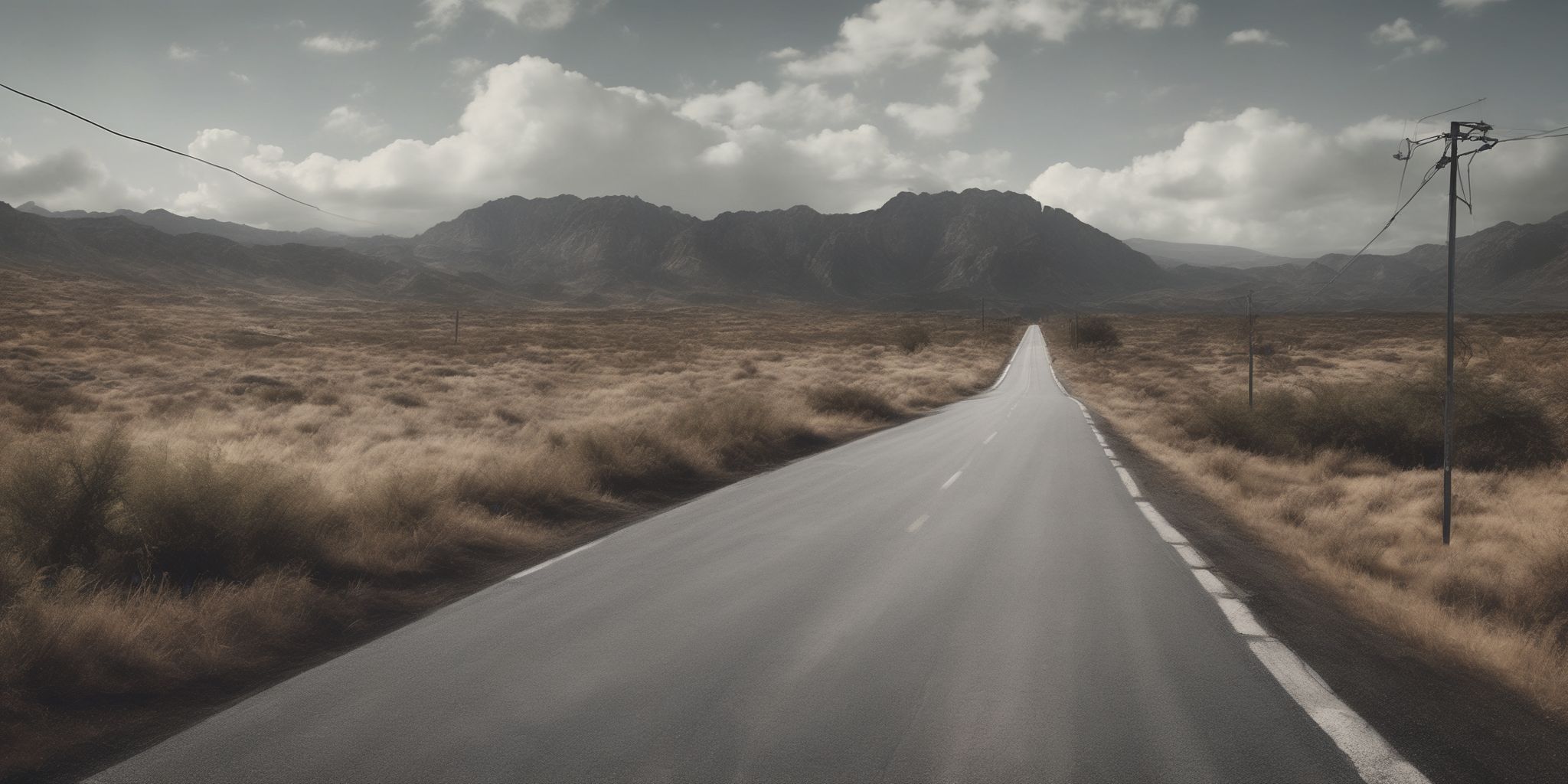 Road  in realistic, photographic style