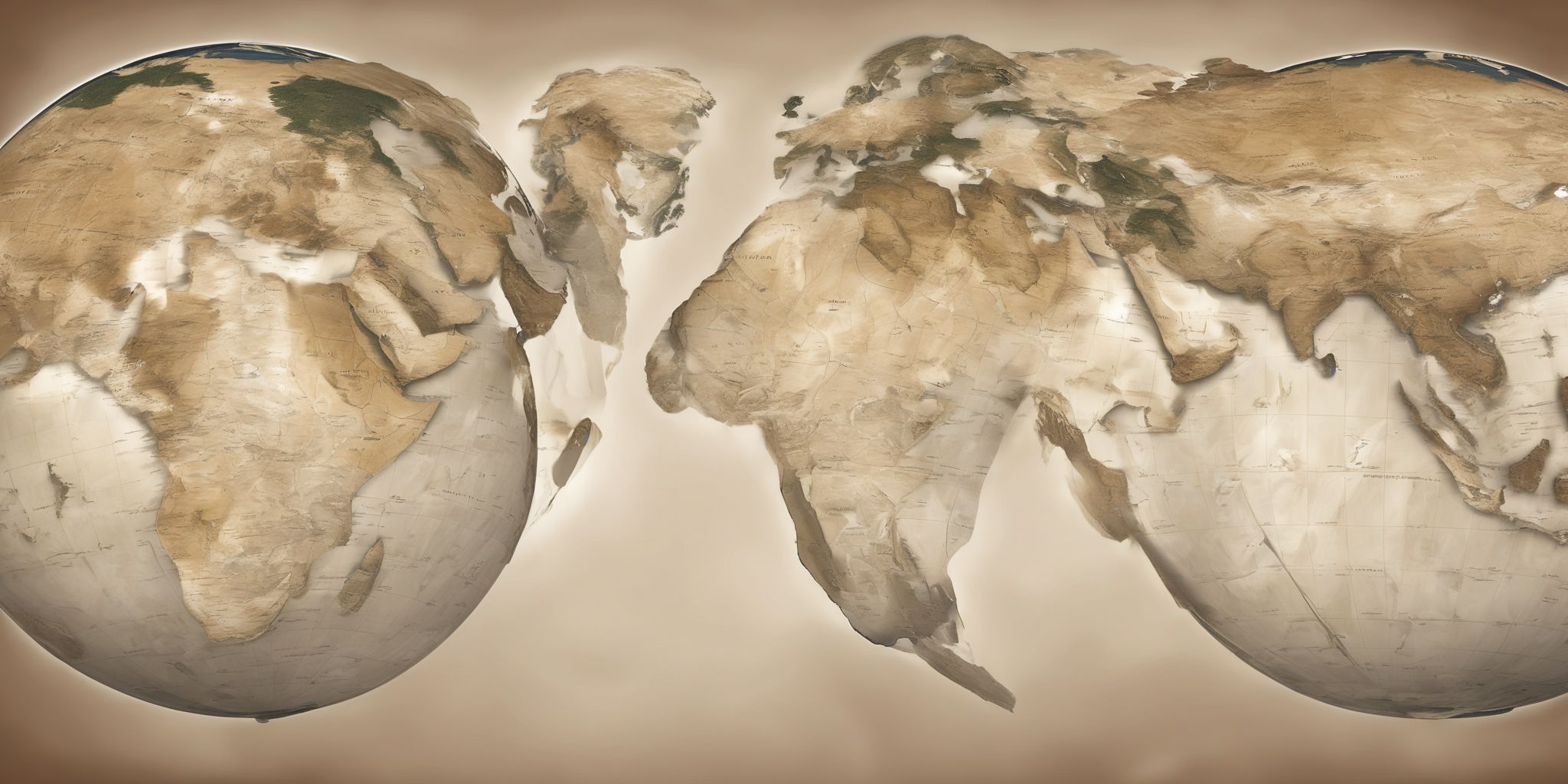 Worldwide: Globe  in realistic, photographic style