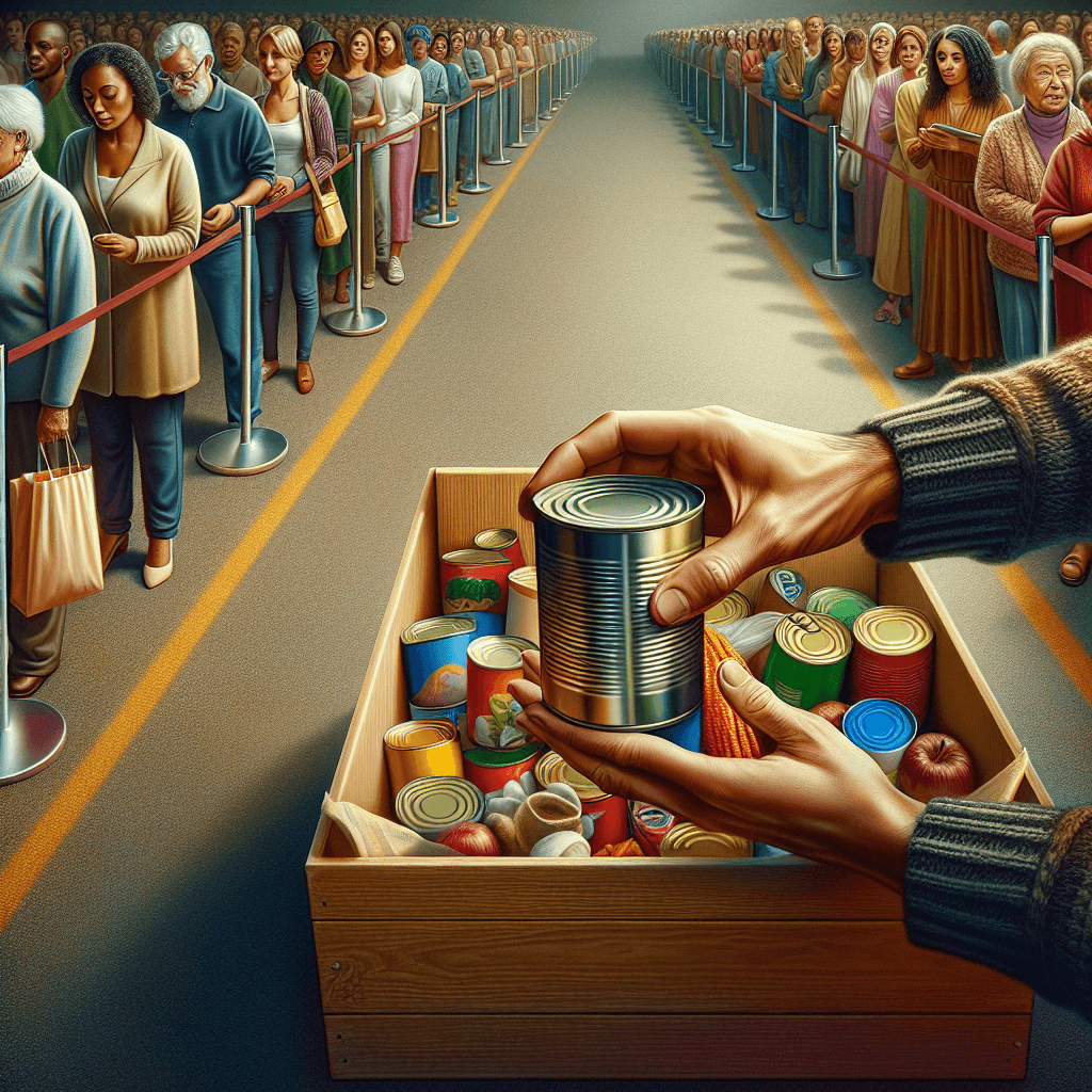 Donations  in realistic, photographic style