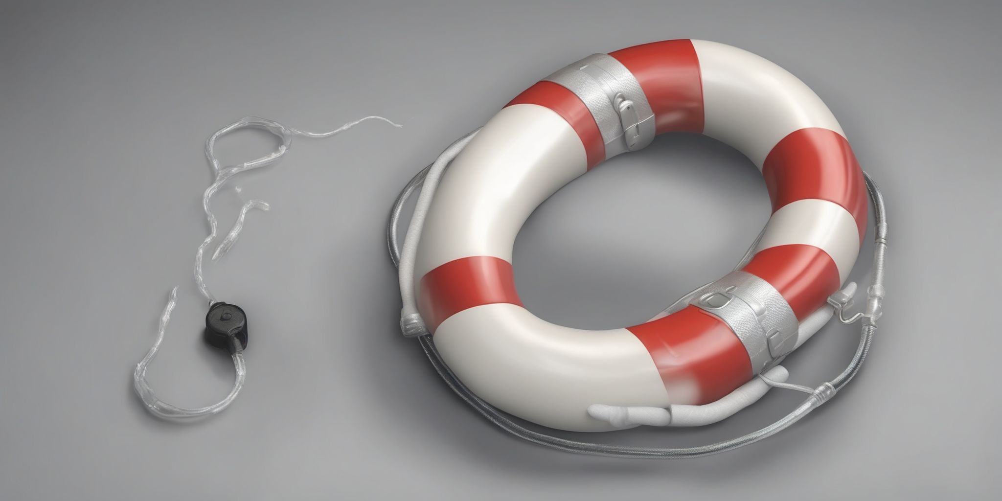 Lifesaver  in realistic, photographic style
