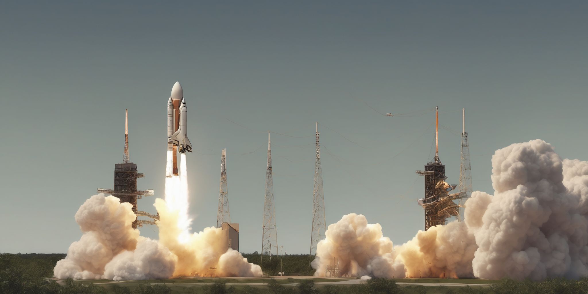 Liftoff  in realistic, photographic style