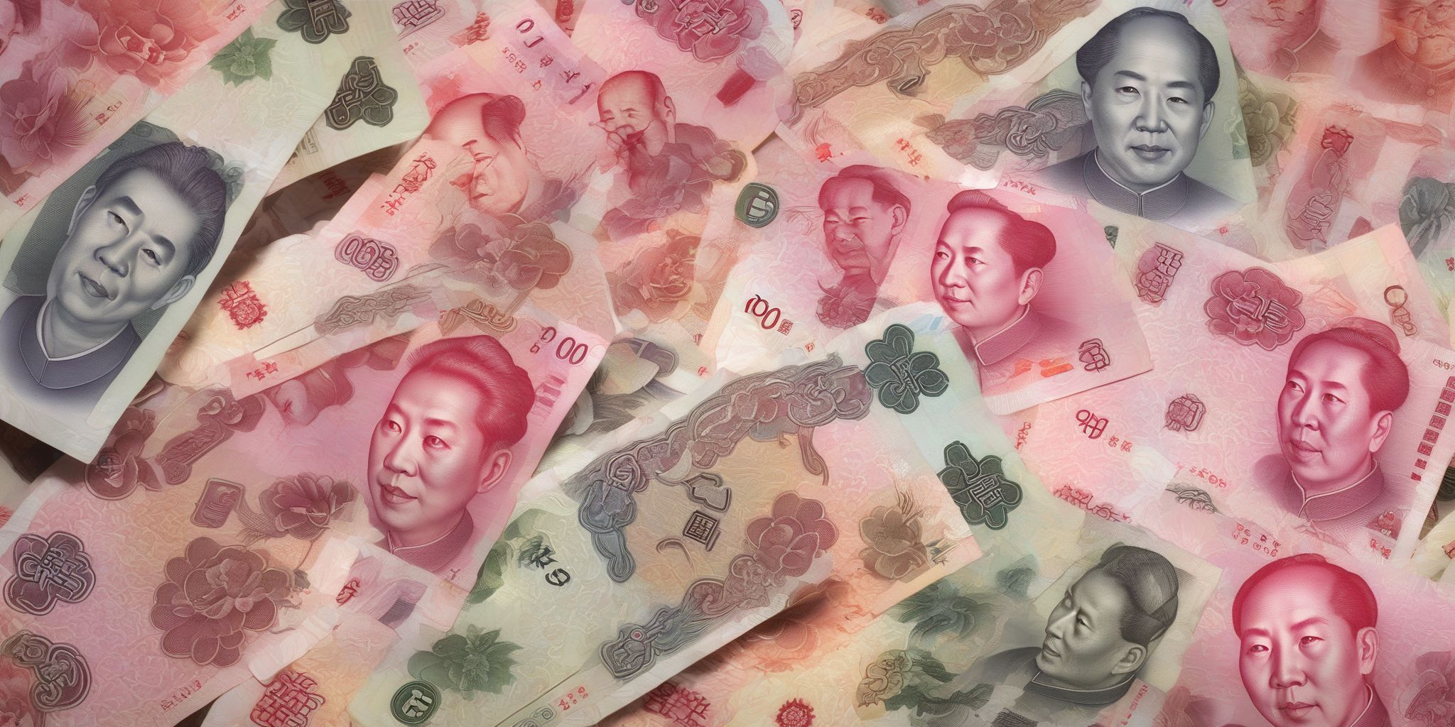 Chinese Currency  in realistic, photographic style