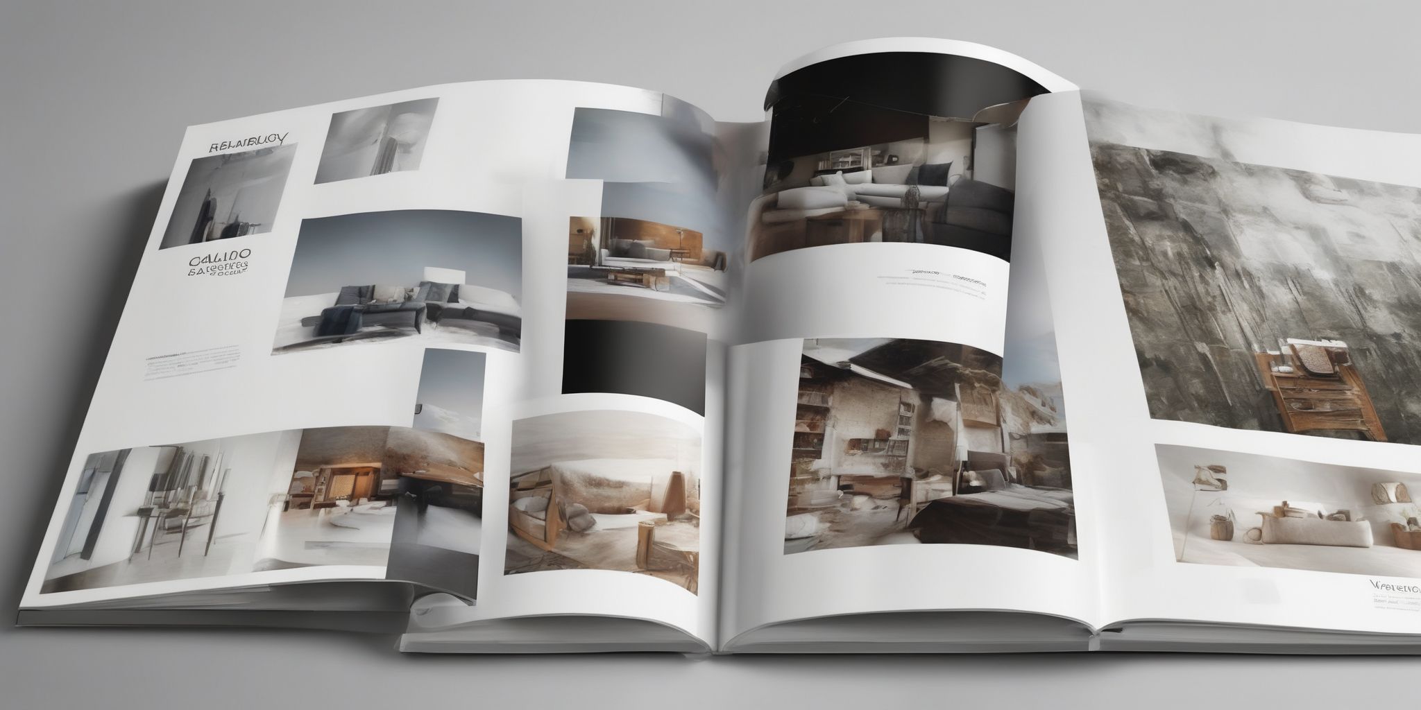 Catalog  in realistic, photographic style