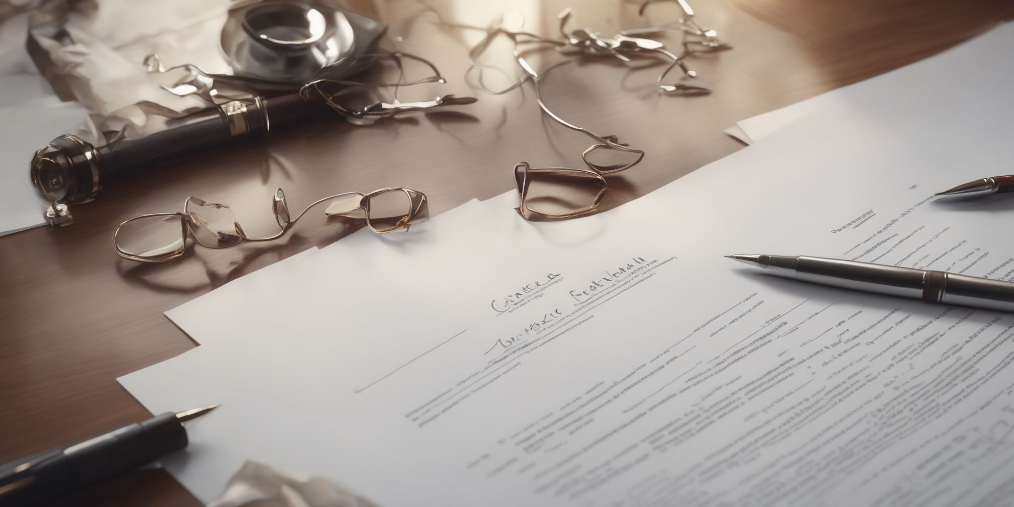 Contract  in realistic, photographic style