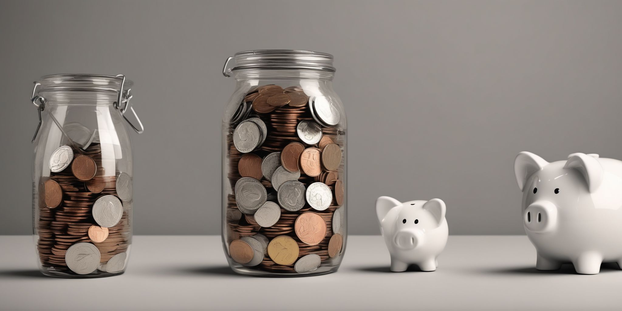 Savings  in realistic, photographic style