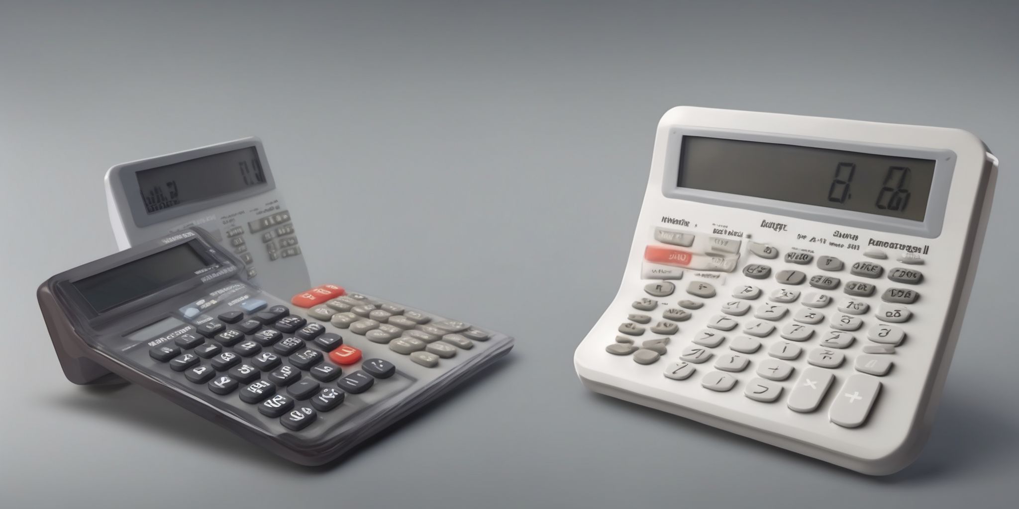 Calculator  in realistic, photographic style