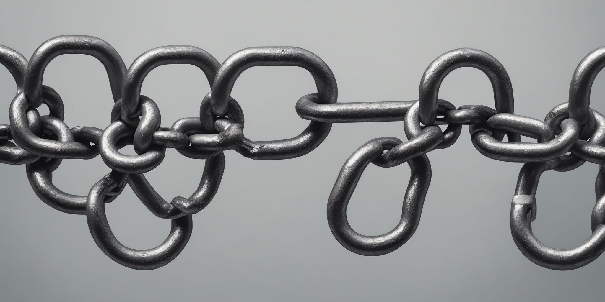 Chains  in realistic, photographic style