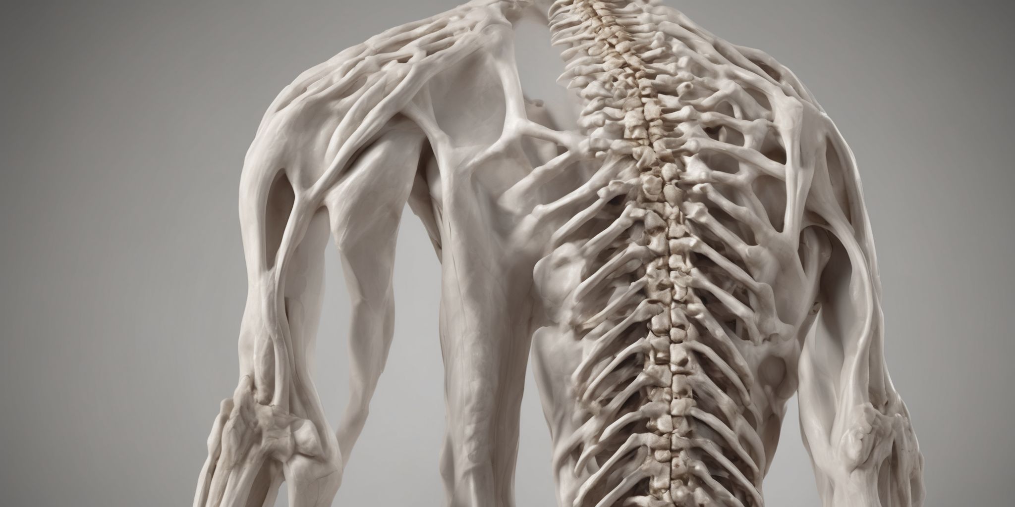 Backbone  in realistic, photographic style