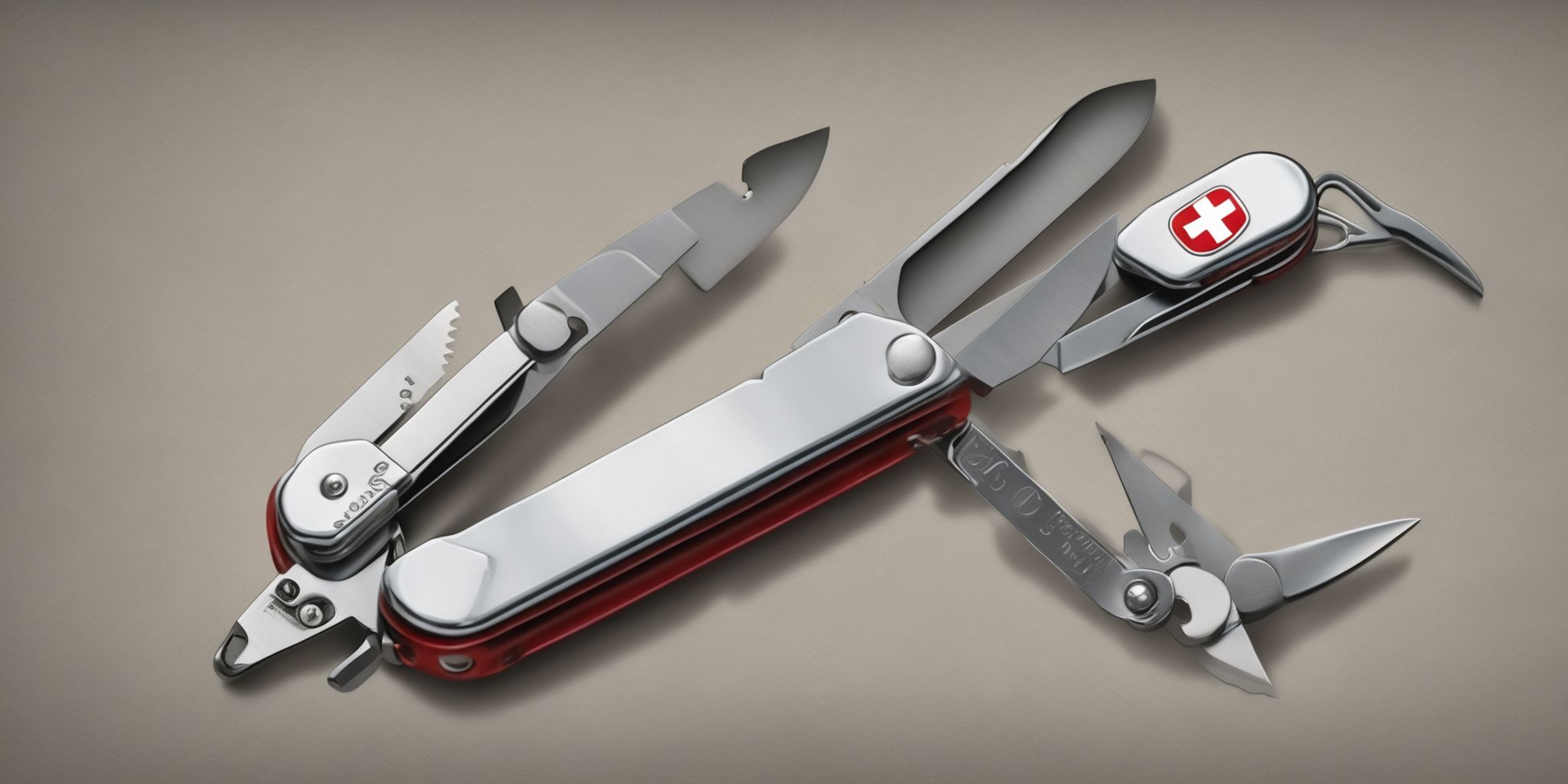 Swiss Army Knife  in realistic, photographic style