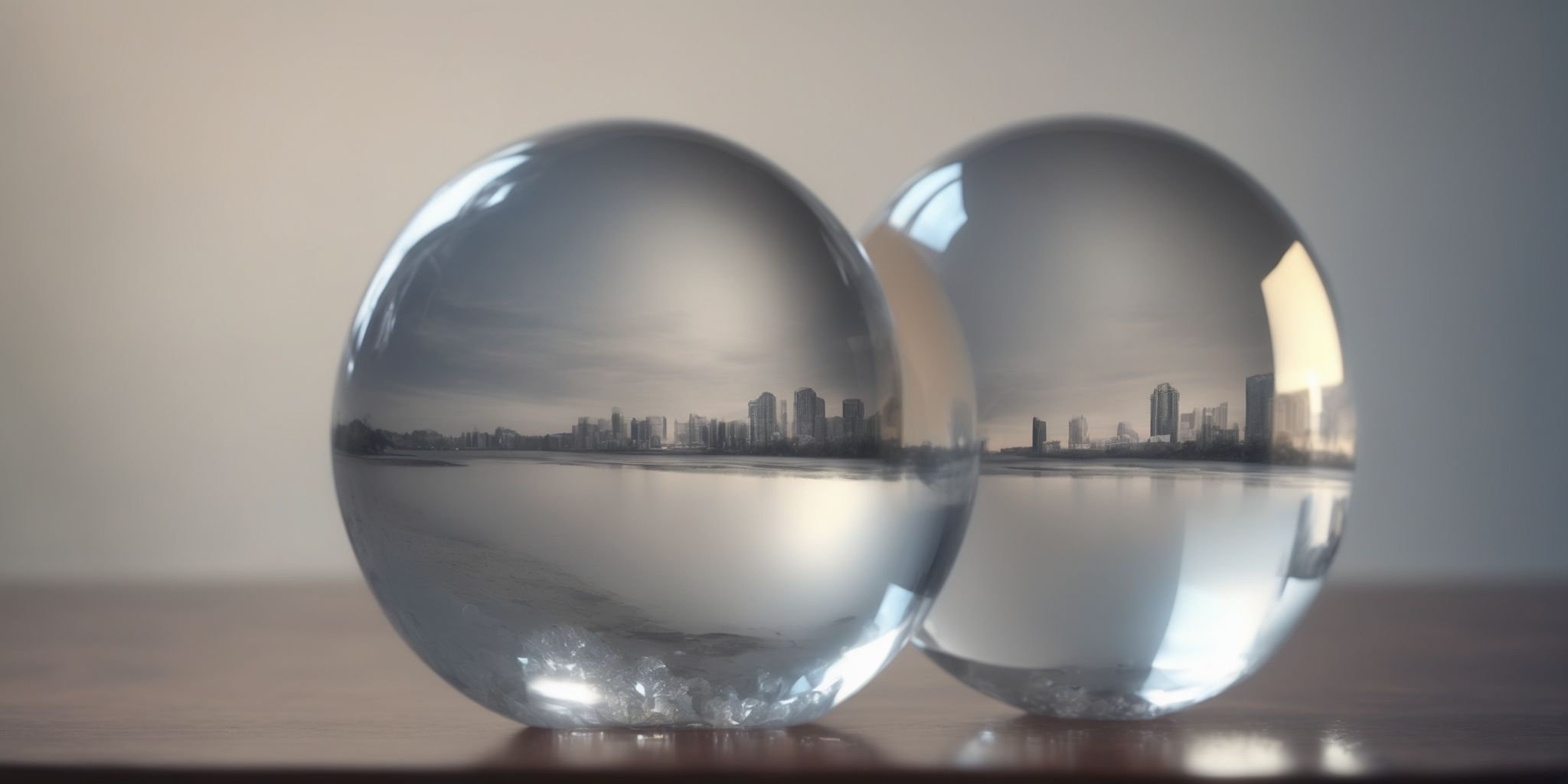 Crystal ball  in realistic, photographic style