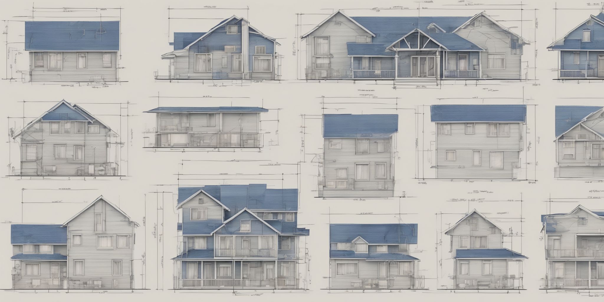 House blueprint  in realistic, photographic style