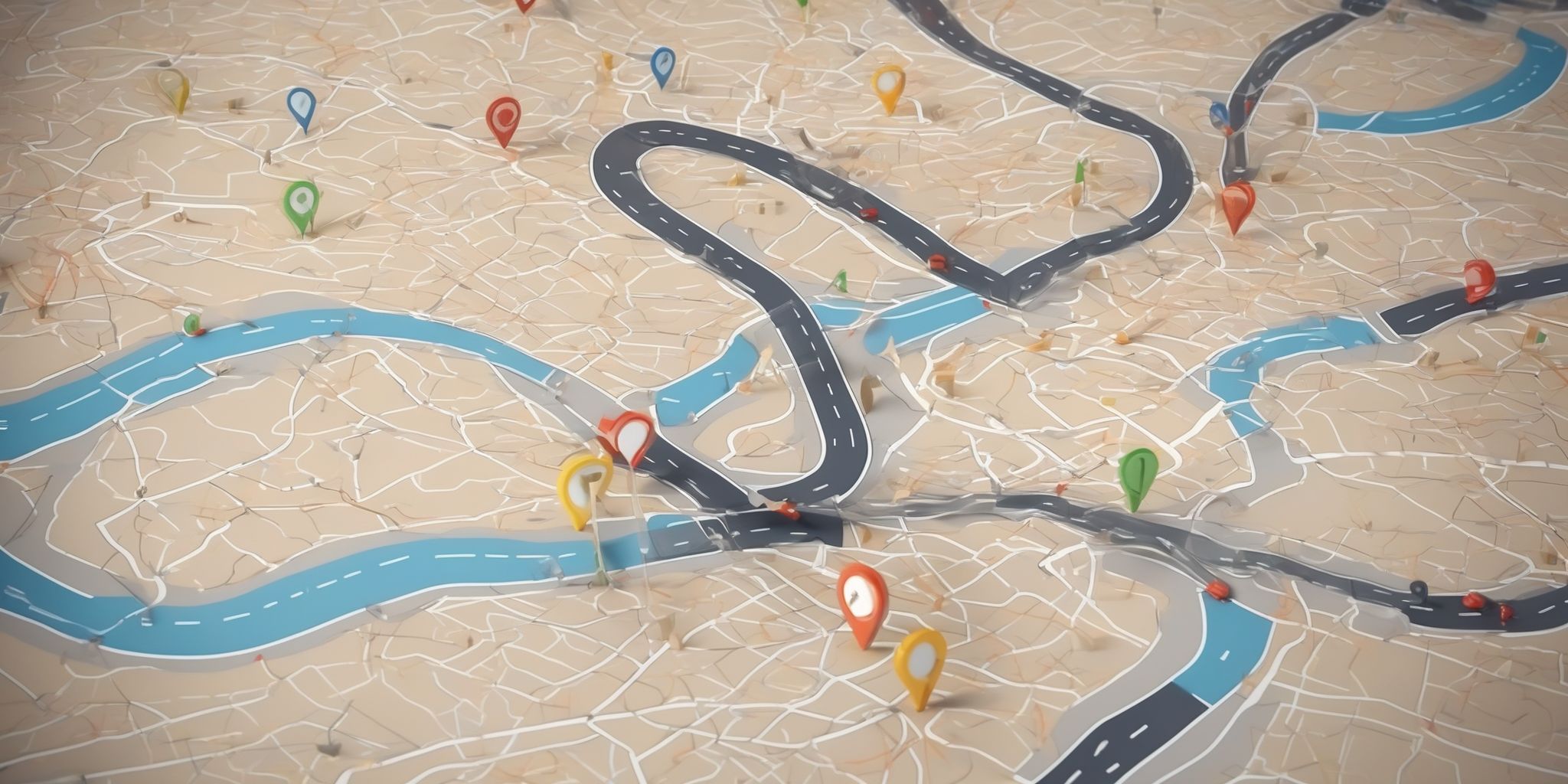 Roadmap  in realistic, photographic style