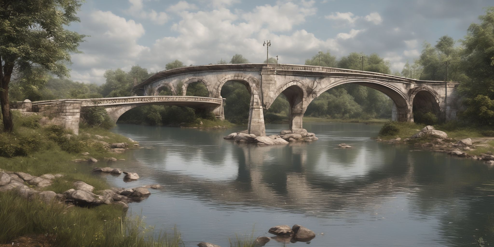 Bridge  in realistic, photographic style