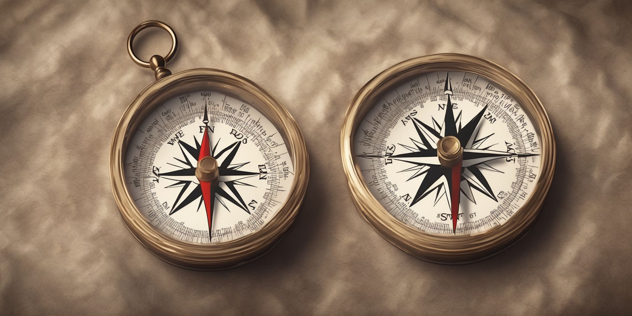 Compass  in realistic, photographic style